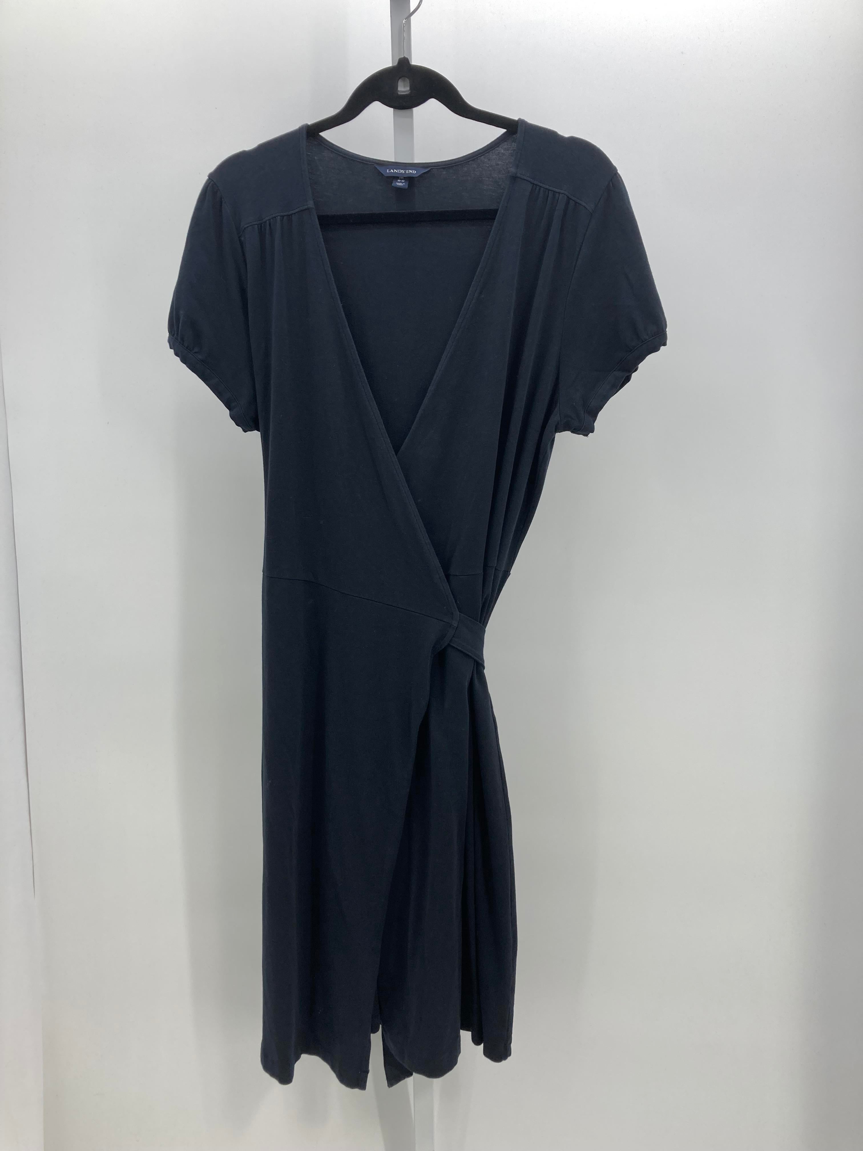 Lands End Size Medium Misses Short Sleeve Dress