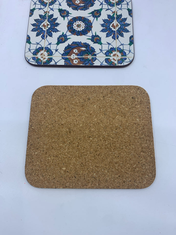 NIB 6 JASON COASTERS "TURKISH TILES".