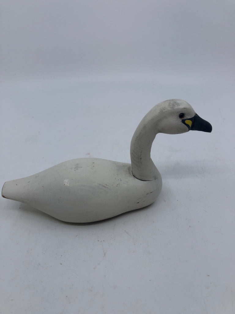 WOOD SWAN DECOY.