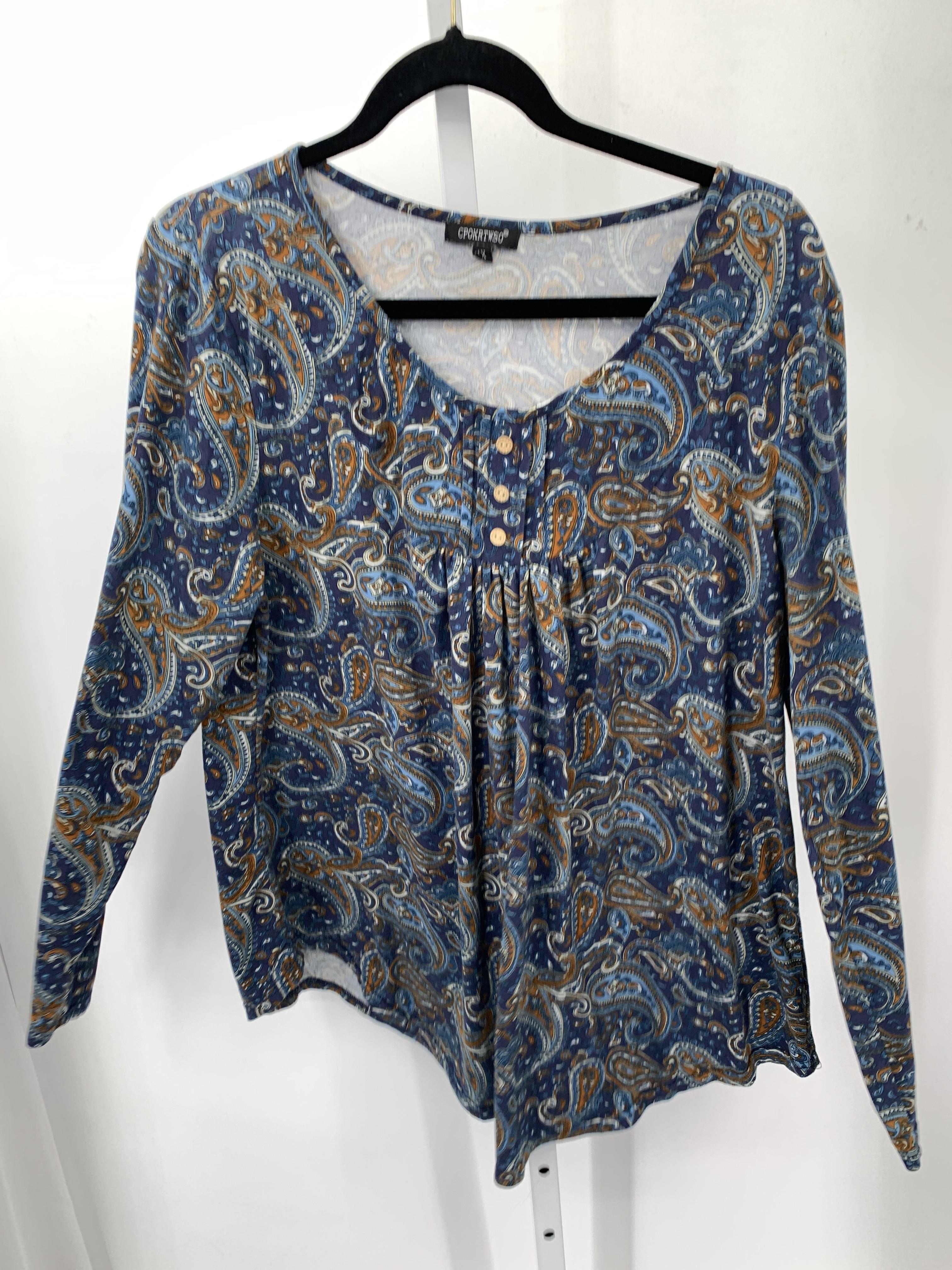Size 1X Womens Long Sleeve Shirt