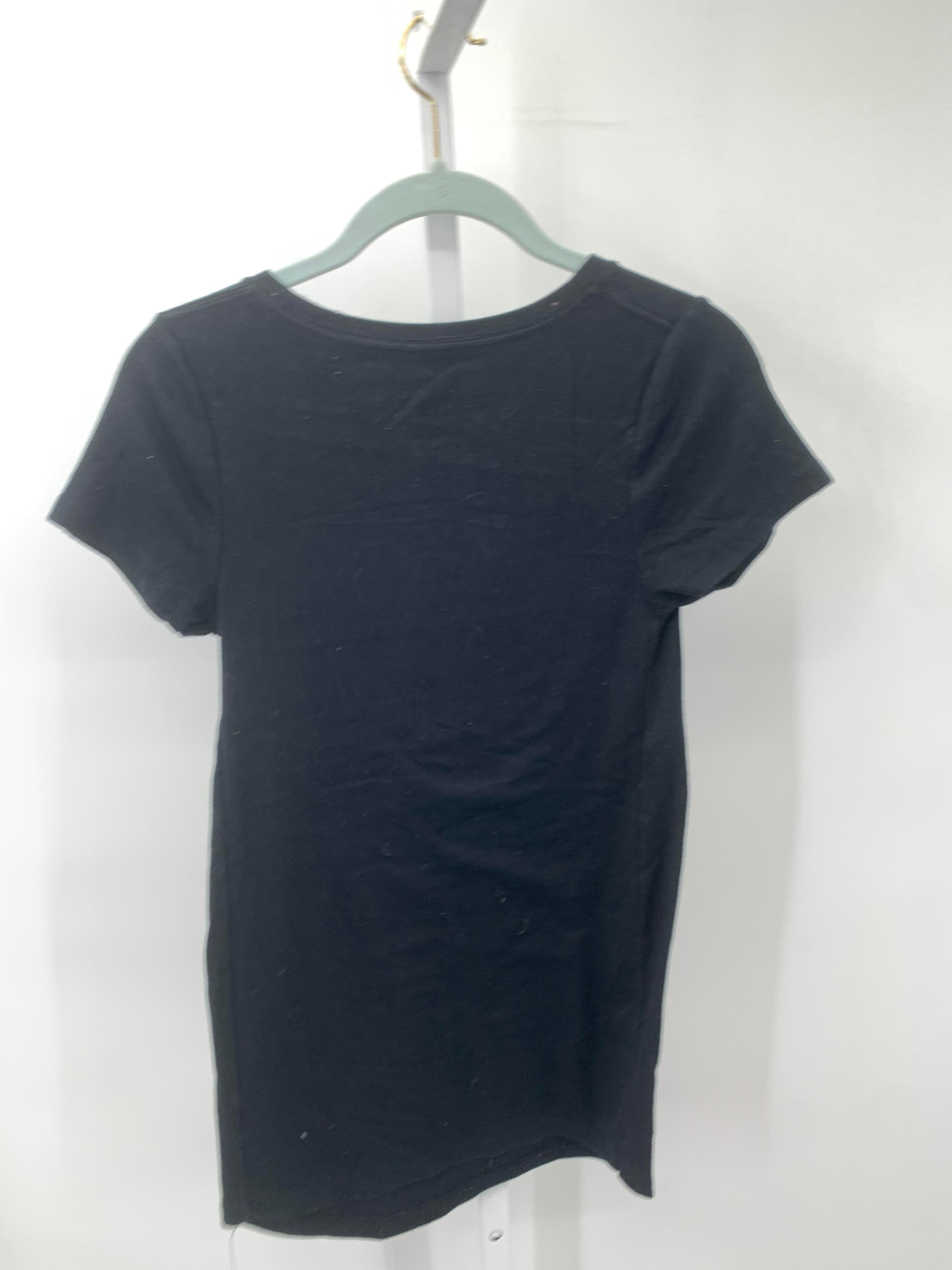 Isabel Black Size Small Maternity Short Sleeve Shirt