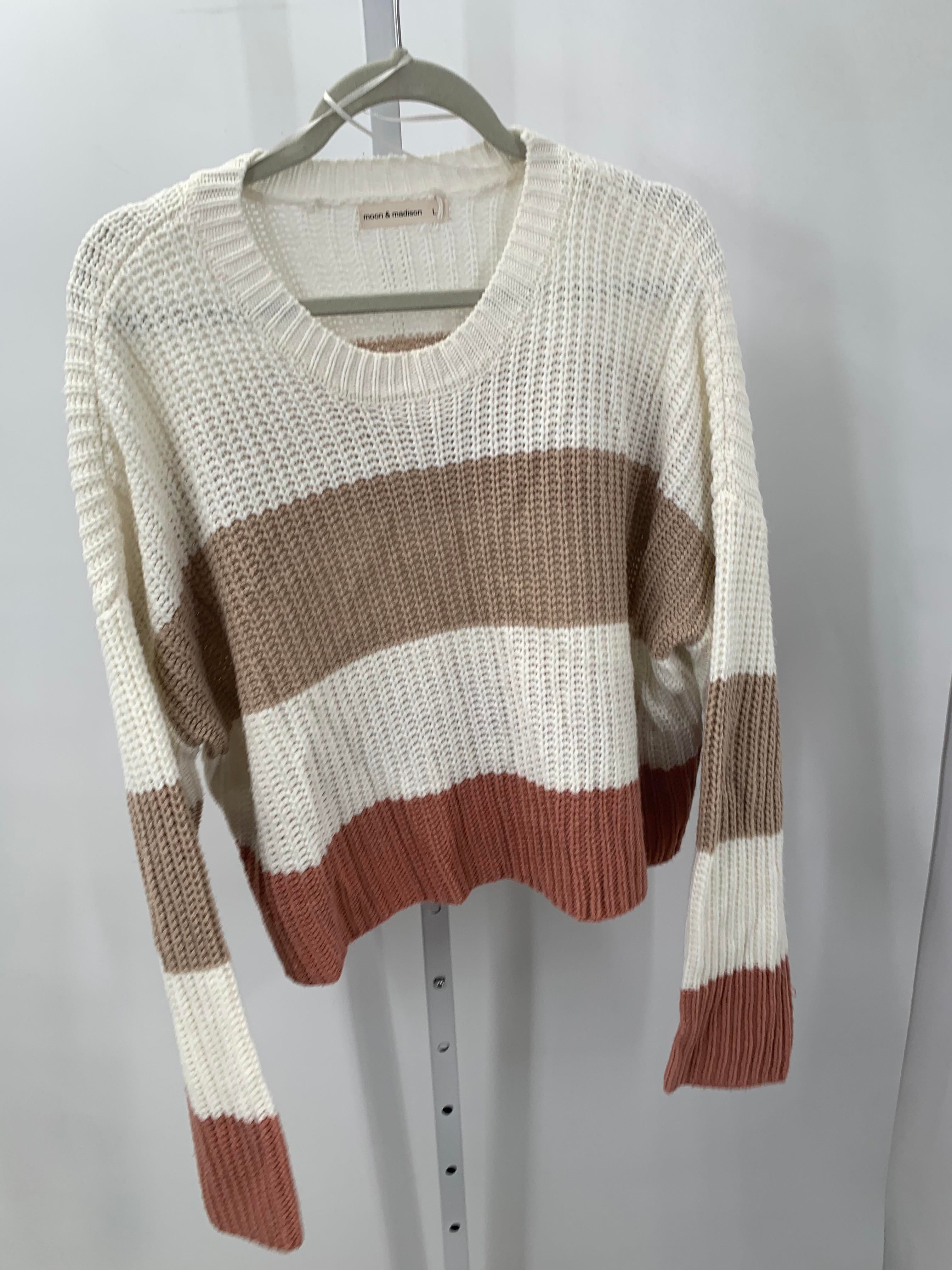 Size Large Juniors Long Sleeve Sweater