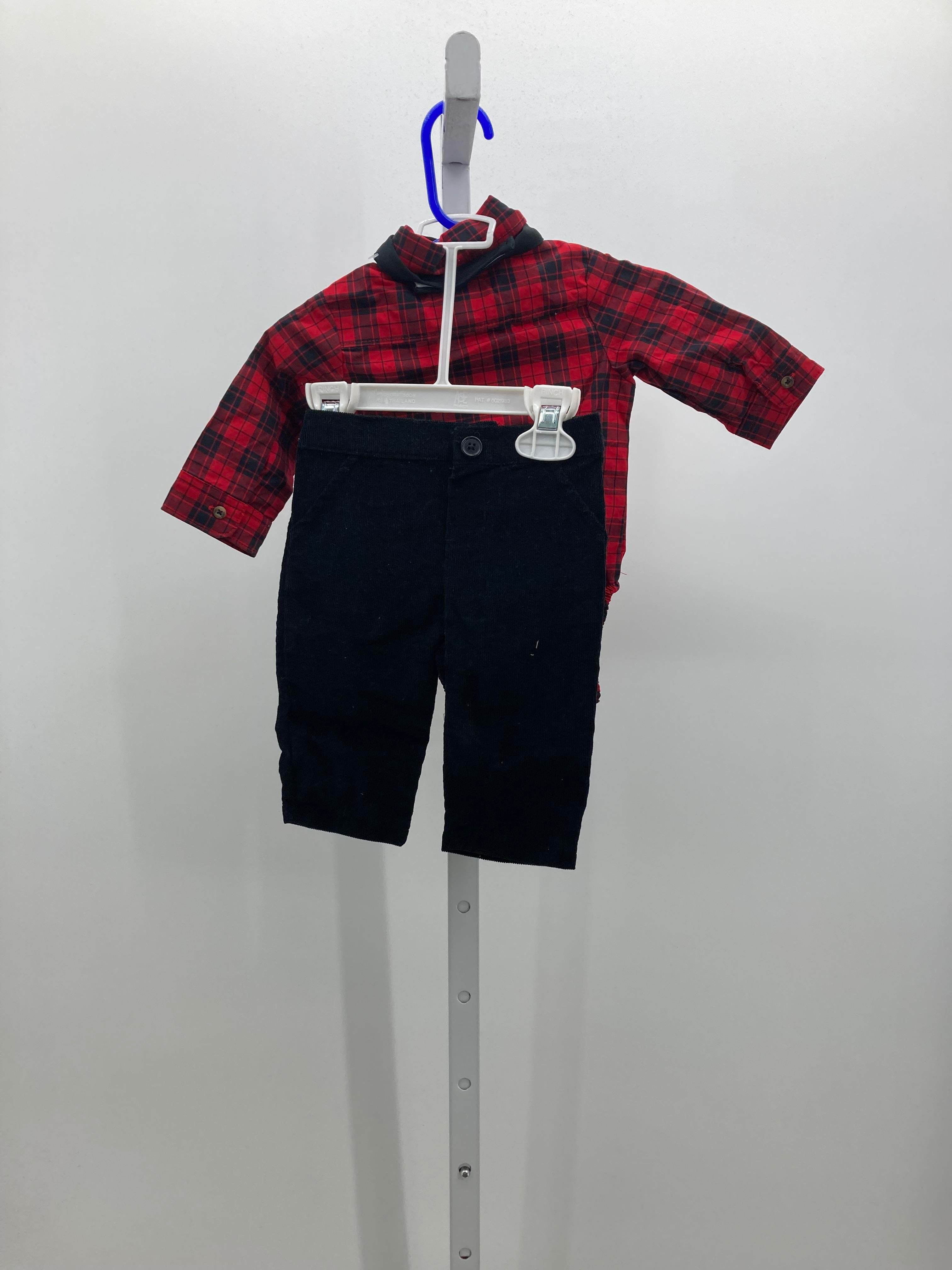RED/BLACK PLAID SHIRT + PANTS
