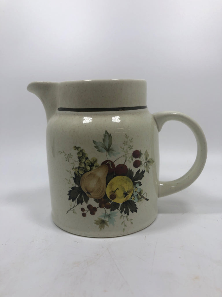 VTG SM FRUIT PAINTED ROYAL DOULTON CREAMER.