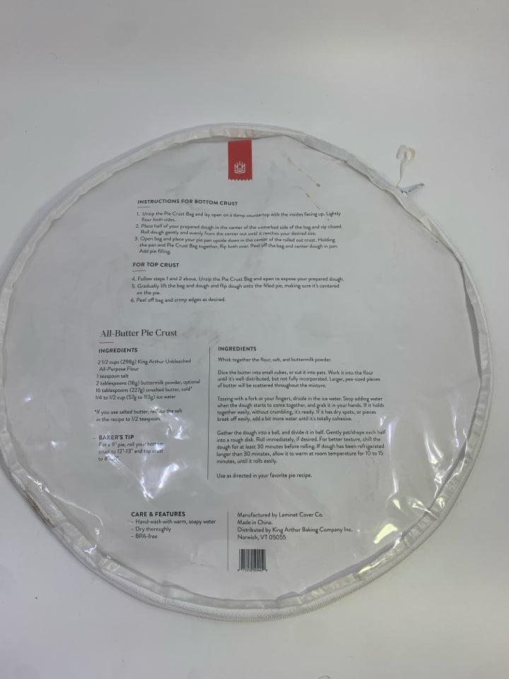 PLASTIC PIE CRUST BAG-KING ARTHUR.