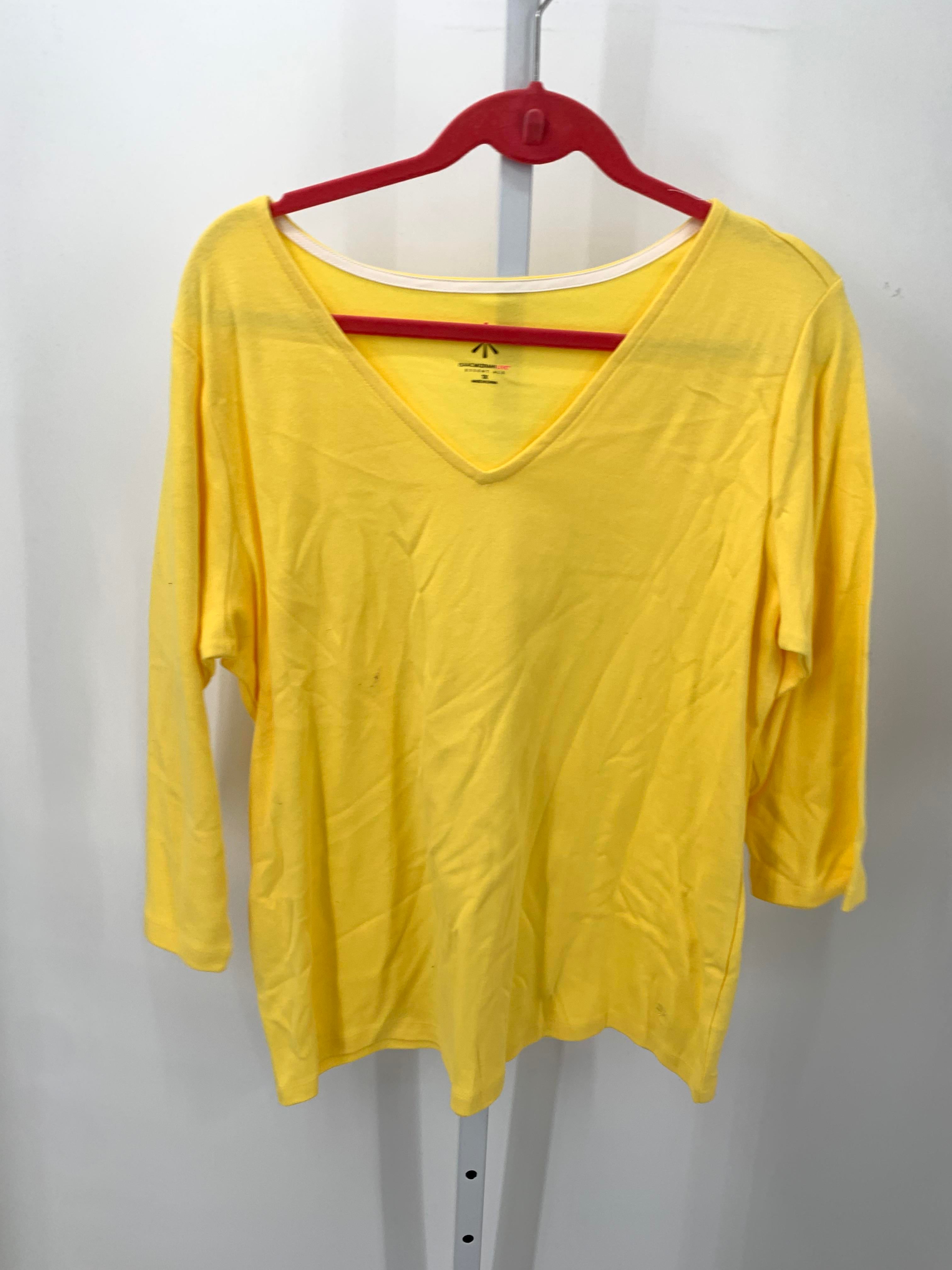 Isaac Mizrahi Size 1X Womens 3/4 Sleeve Shirt