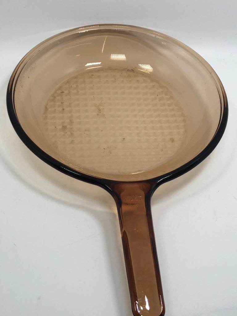 VTG VISION AMBER GLASS SKILLET.