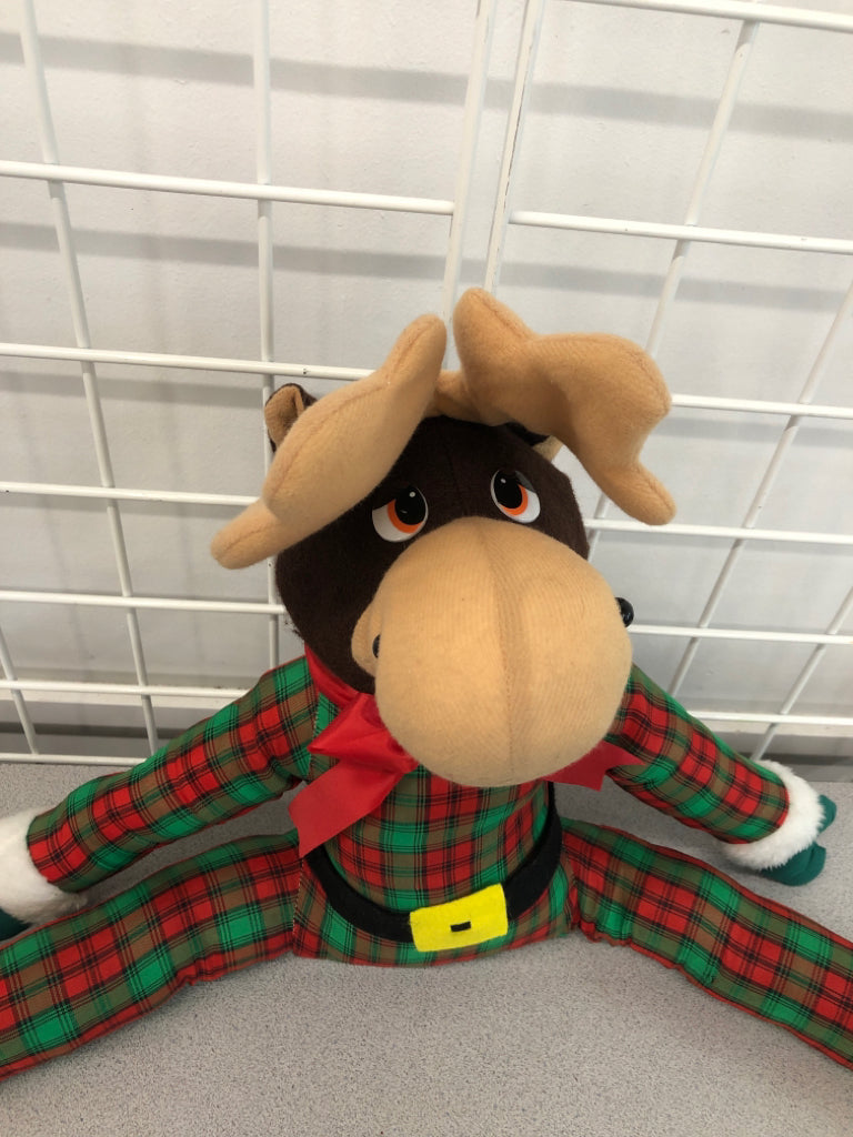 CHRISTMAS REINDEER DOING SPLITS DECOR.