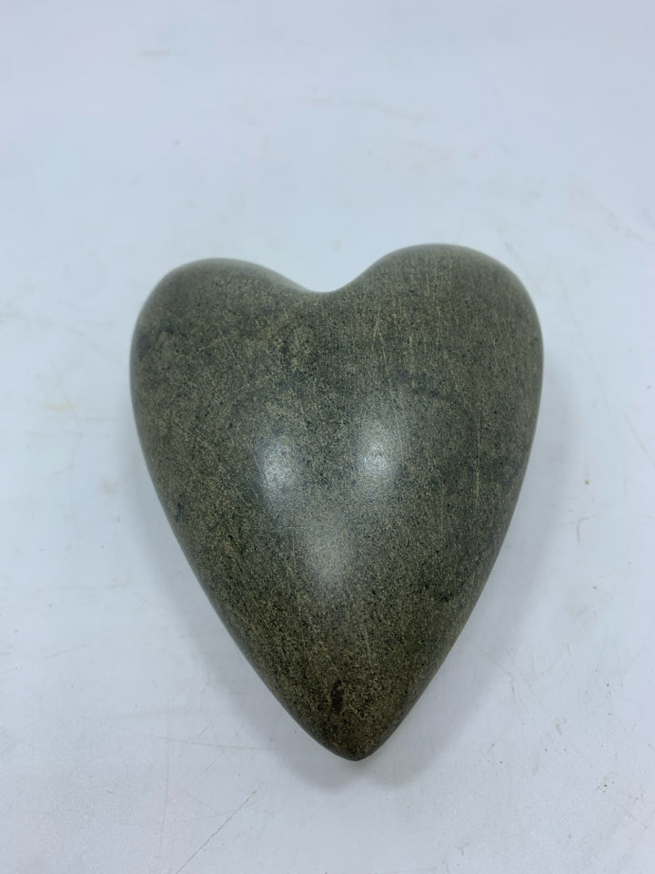 STONE HEART PAPER WEIGHT.