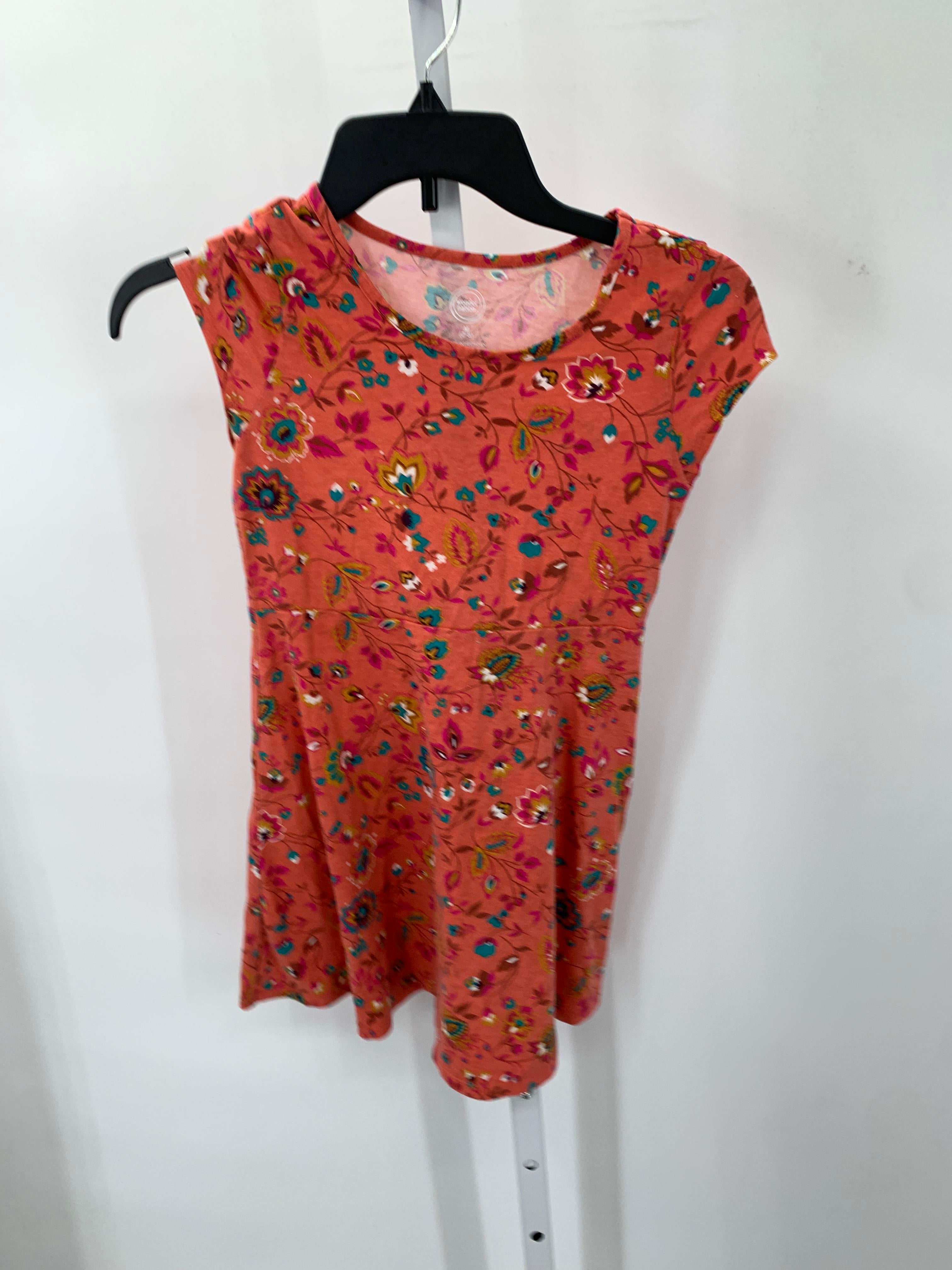 Wonder Nation Size 7-8 Girls Short Sleeve Dress