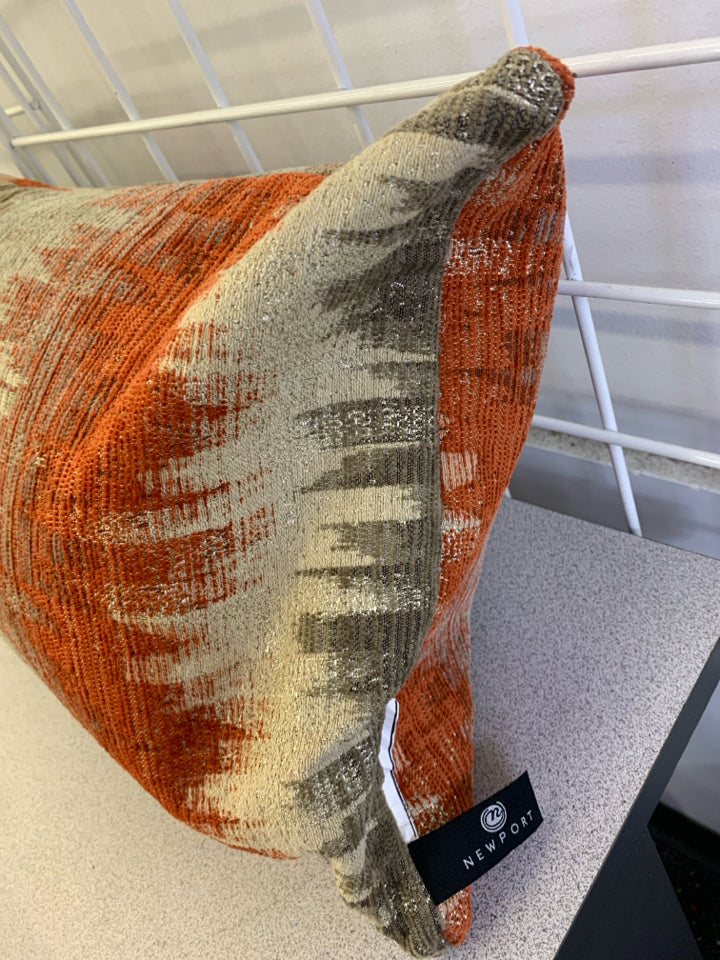 NARROW PILLOW ORANGE, BEIGE, GRAY NEWPORT .