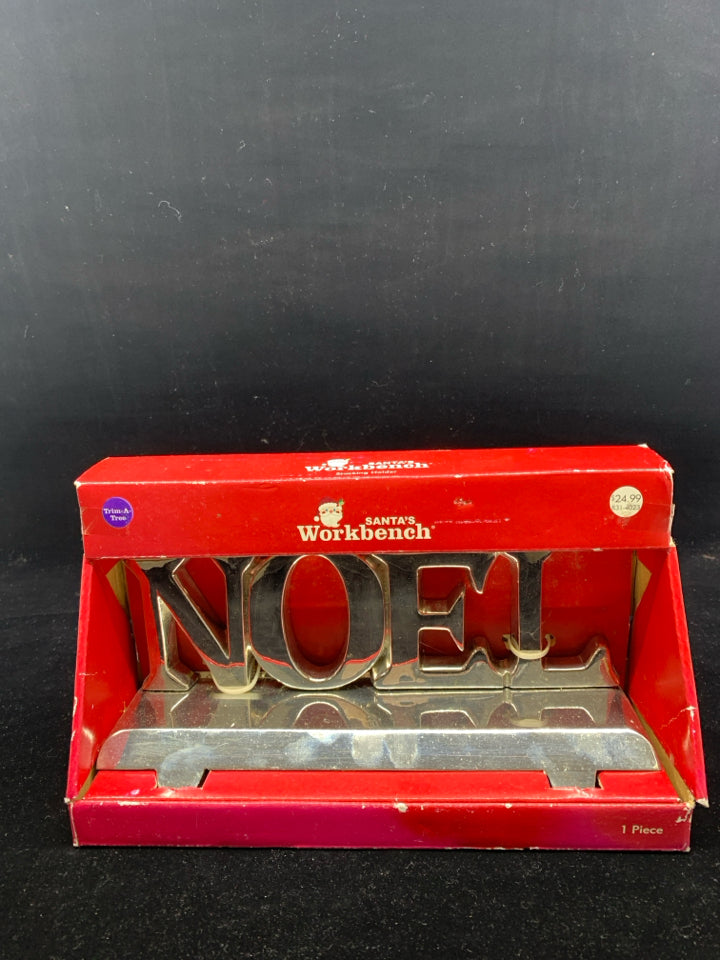 NIB NOEL 2 HOOK STOCKING HOLDER.