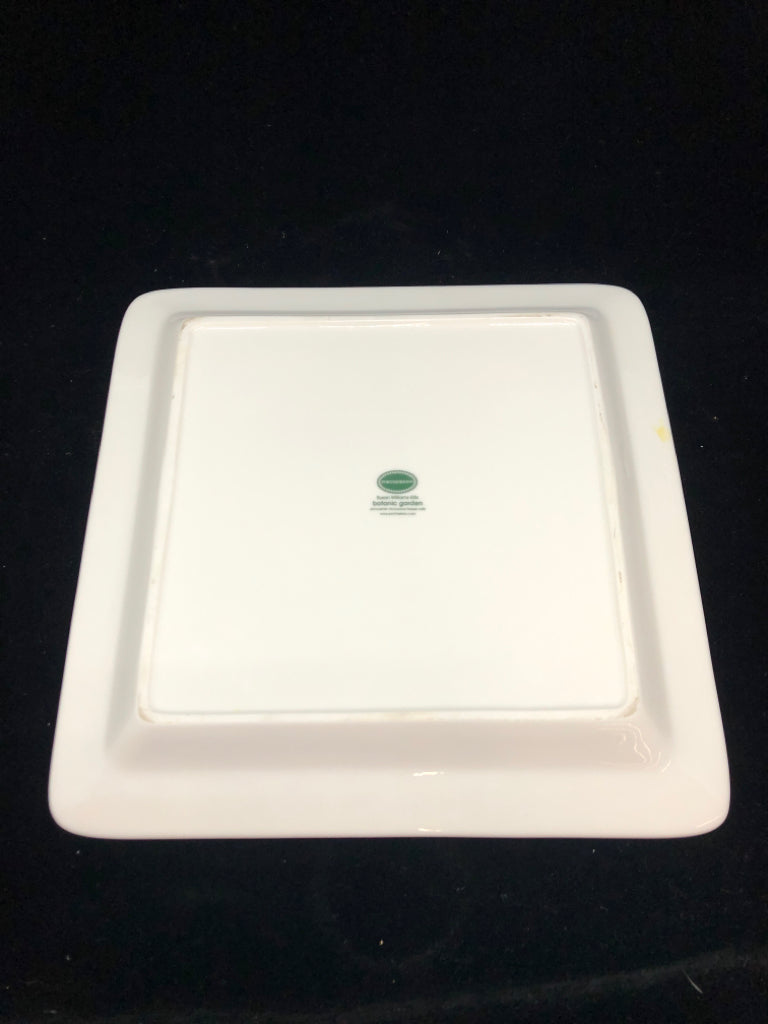 SQUARE BOTANIC SERVING PLATE.