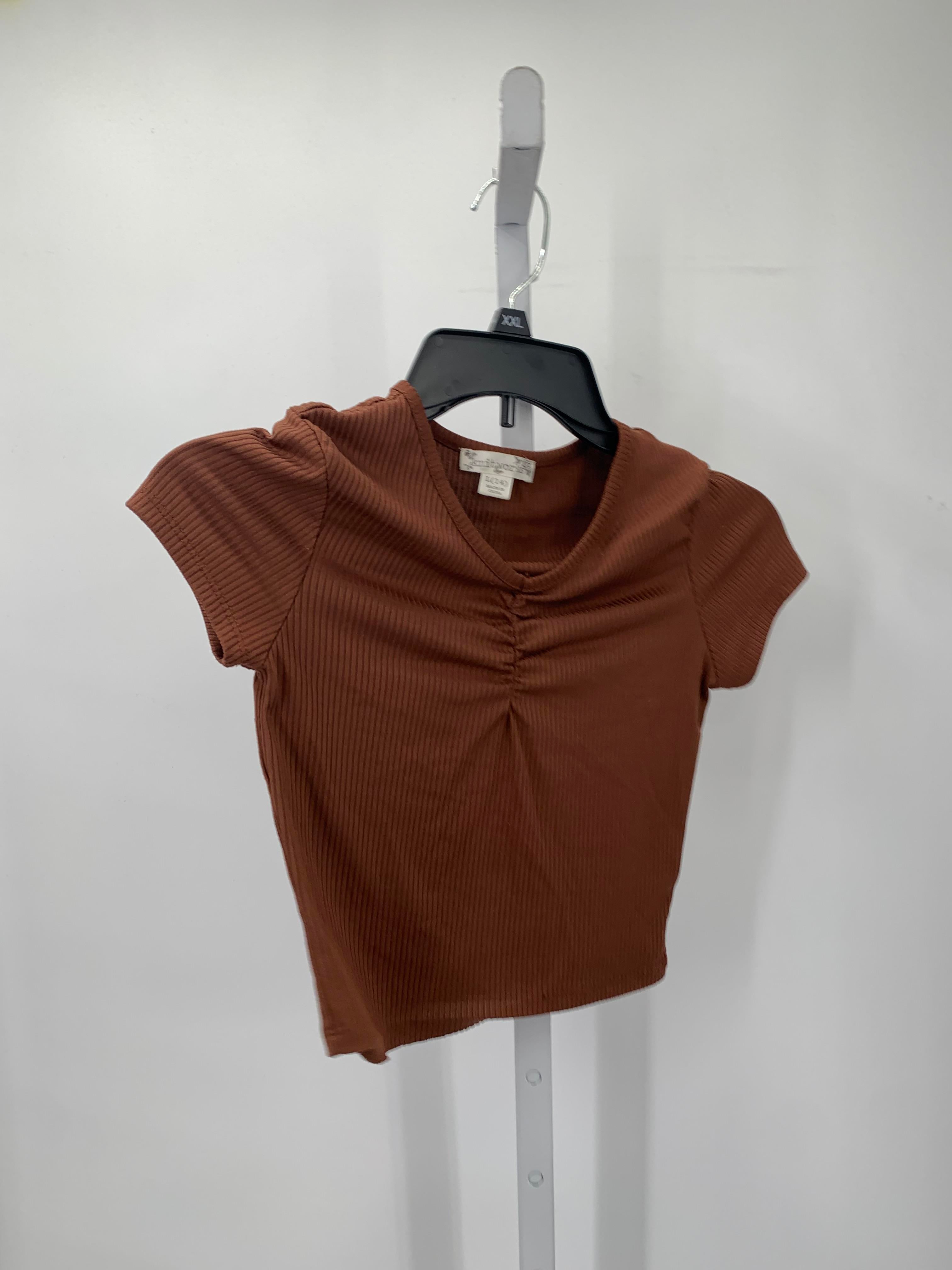 Knit Works Size 14 Girls Short Sleeve Shirt