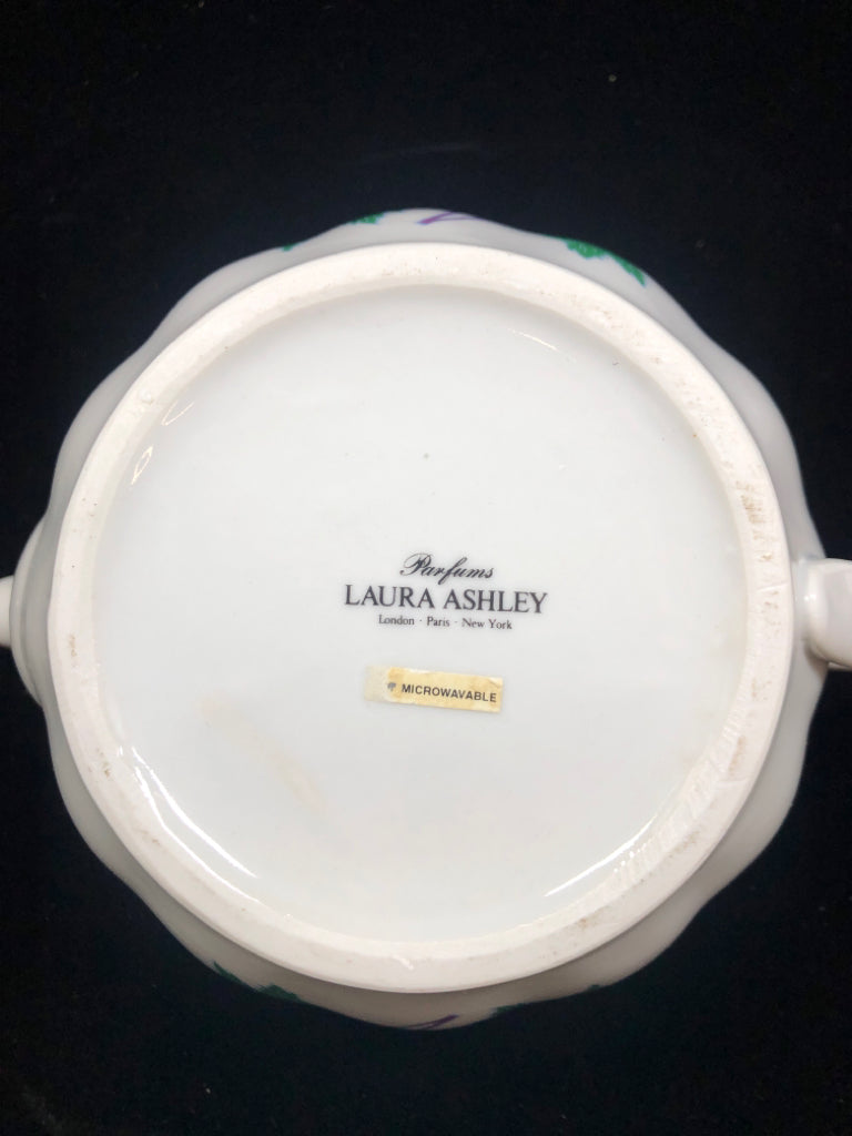 LAURA ASHLEY FLORAL TEAPOT W/LID.