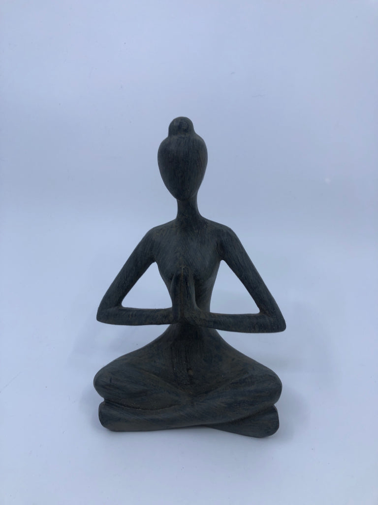 CARVED YOGA WOMAN.