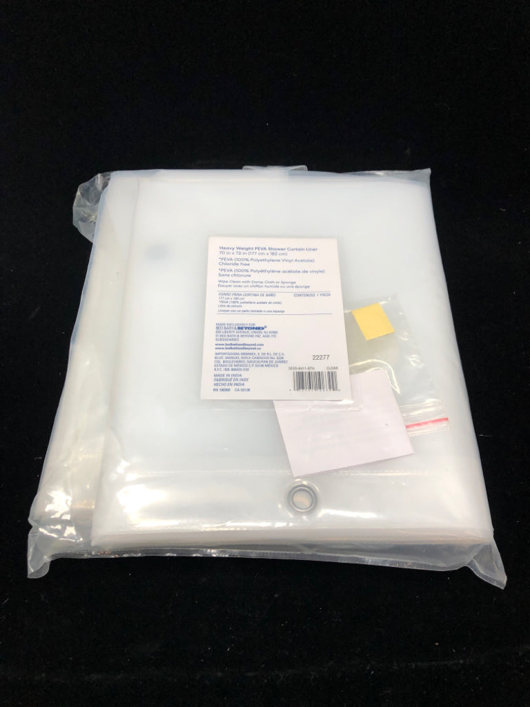 NIP PEVA SHOWER CURTAIN LINER.
