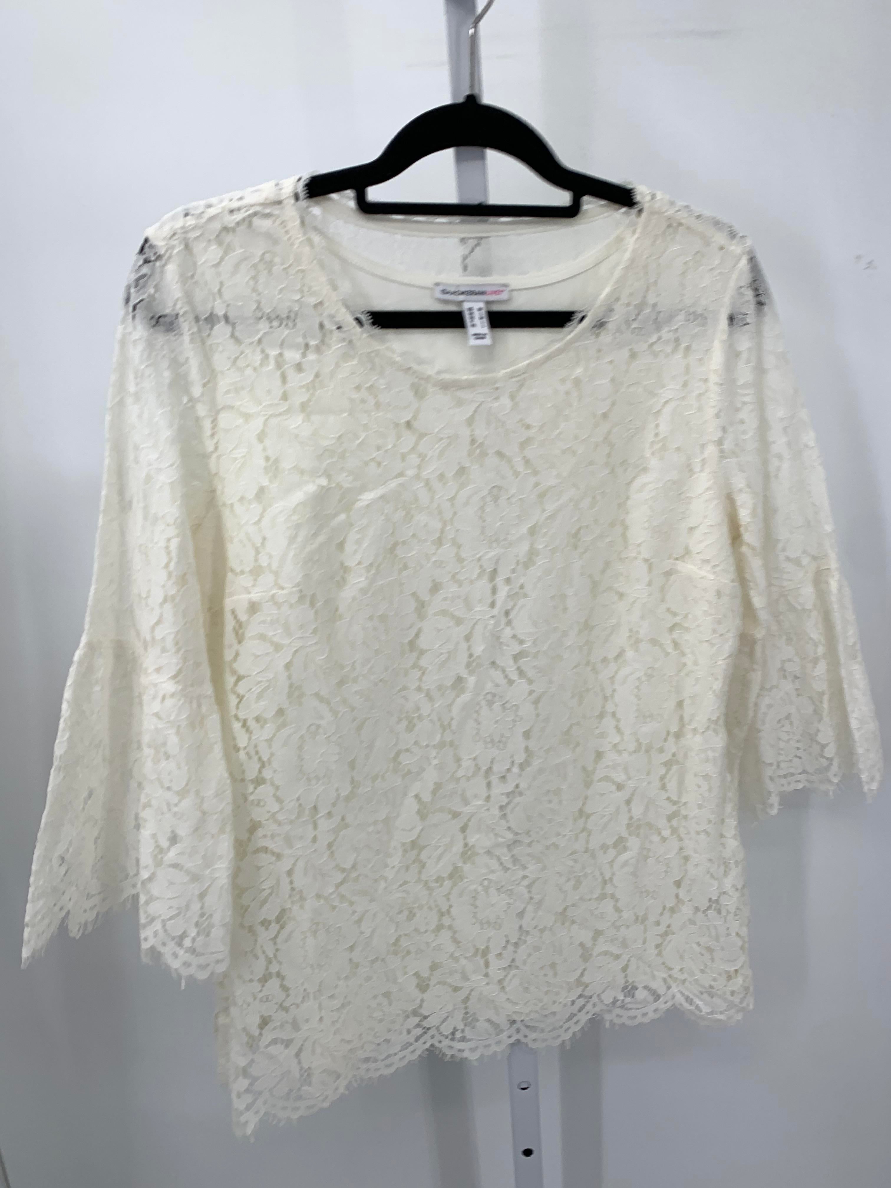 Isaac Mizrahi Size Medium Misses 3/4 Sleeve Shirt