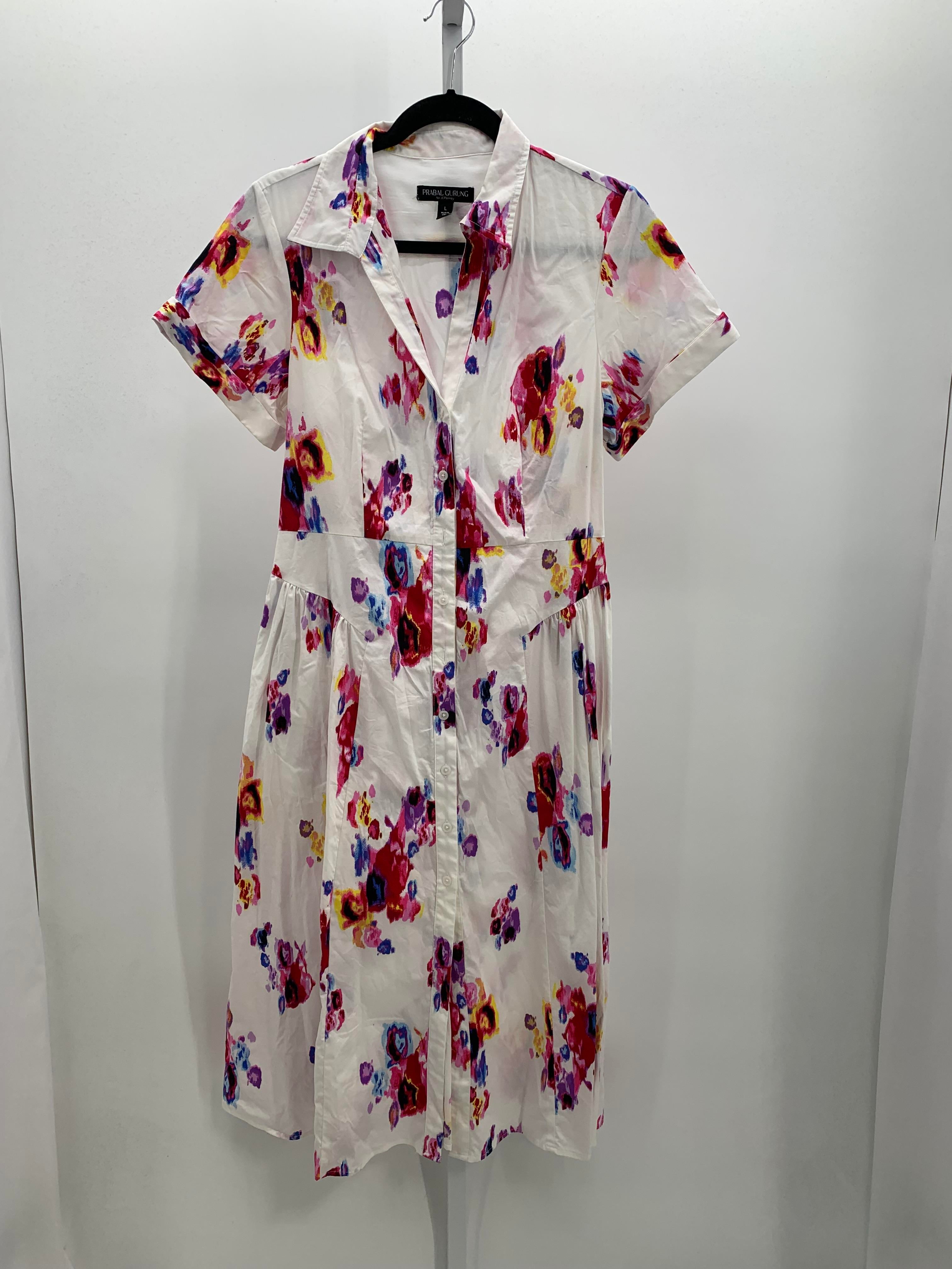 Size Large Misses Short Sleeve Dress