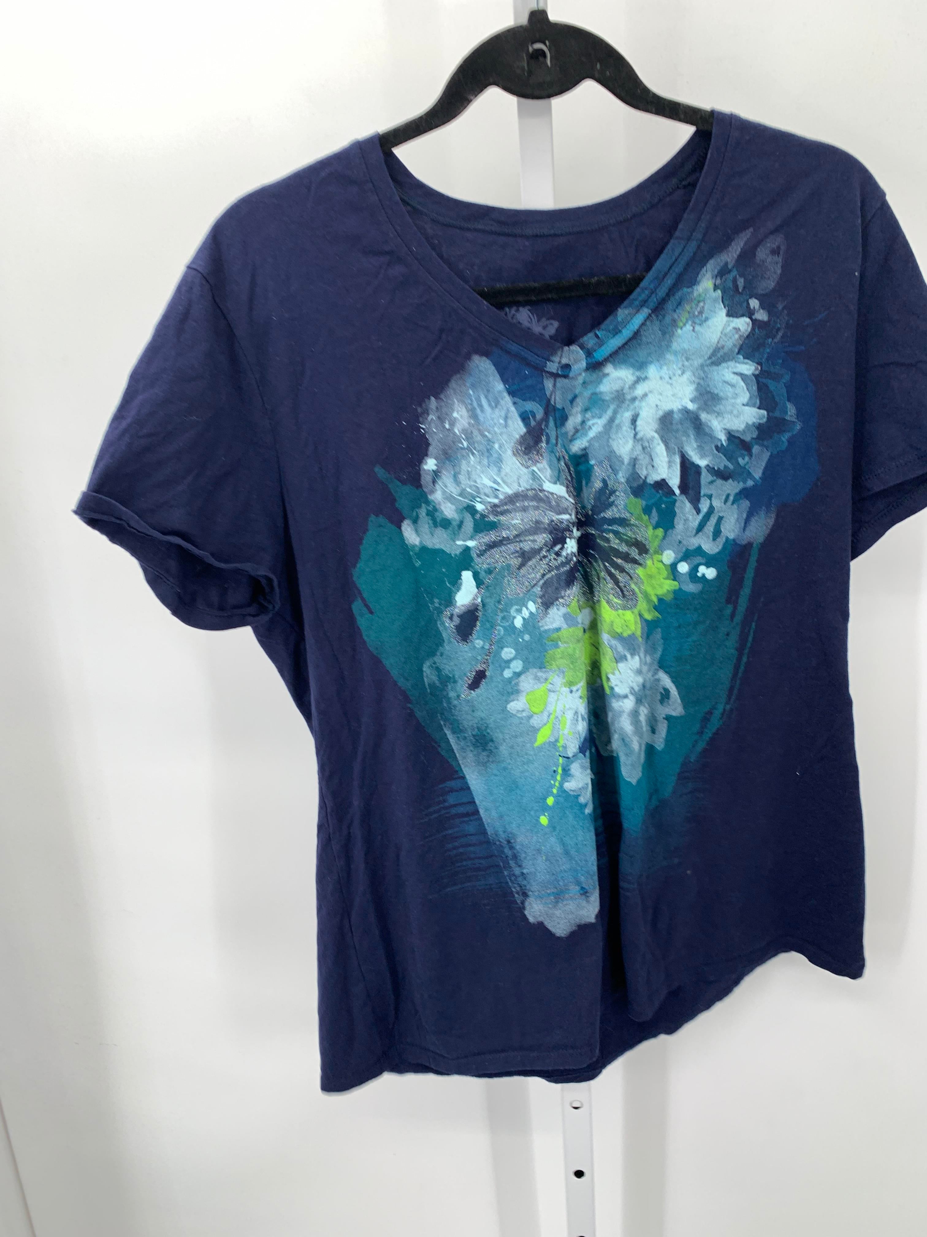 Just My Size Size 1X Womens Short Sleeve Shirt