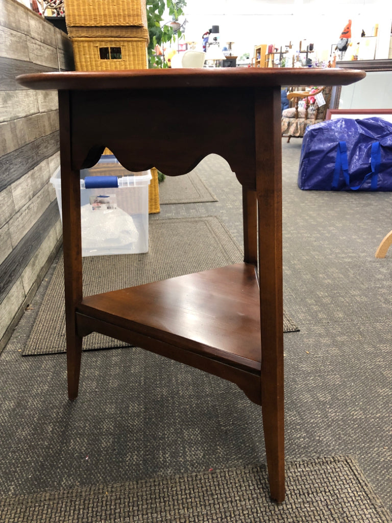 VTG SMALL WOOD TABLE.