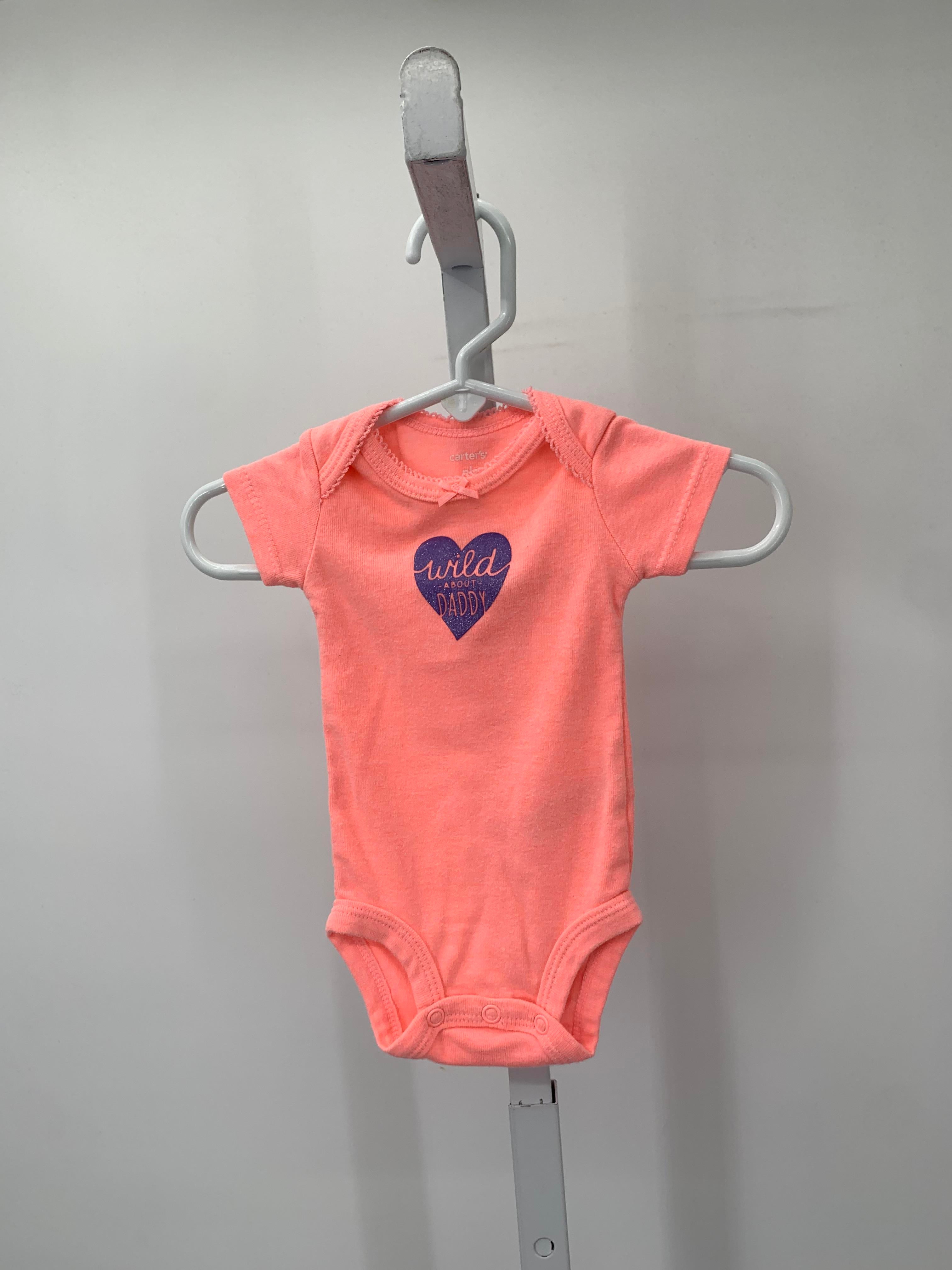 Carters Size Newborn Girls Short Sleeve Shirt