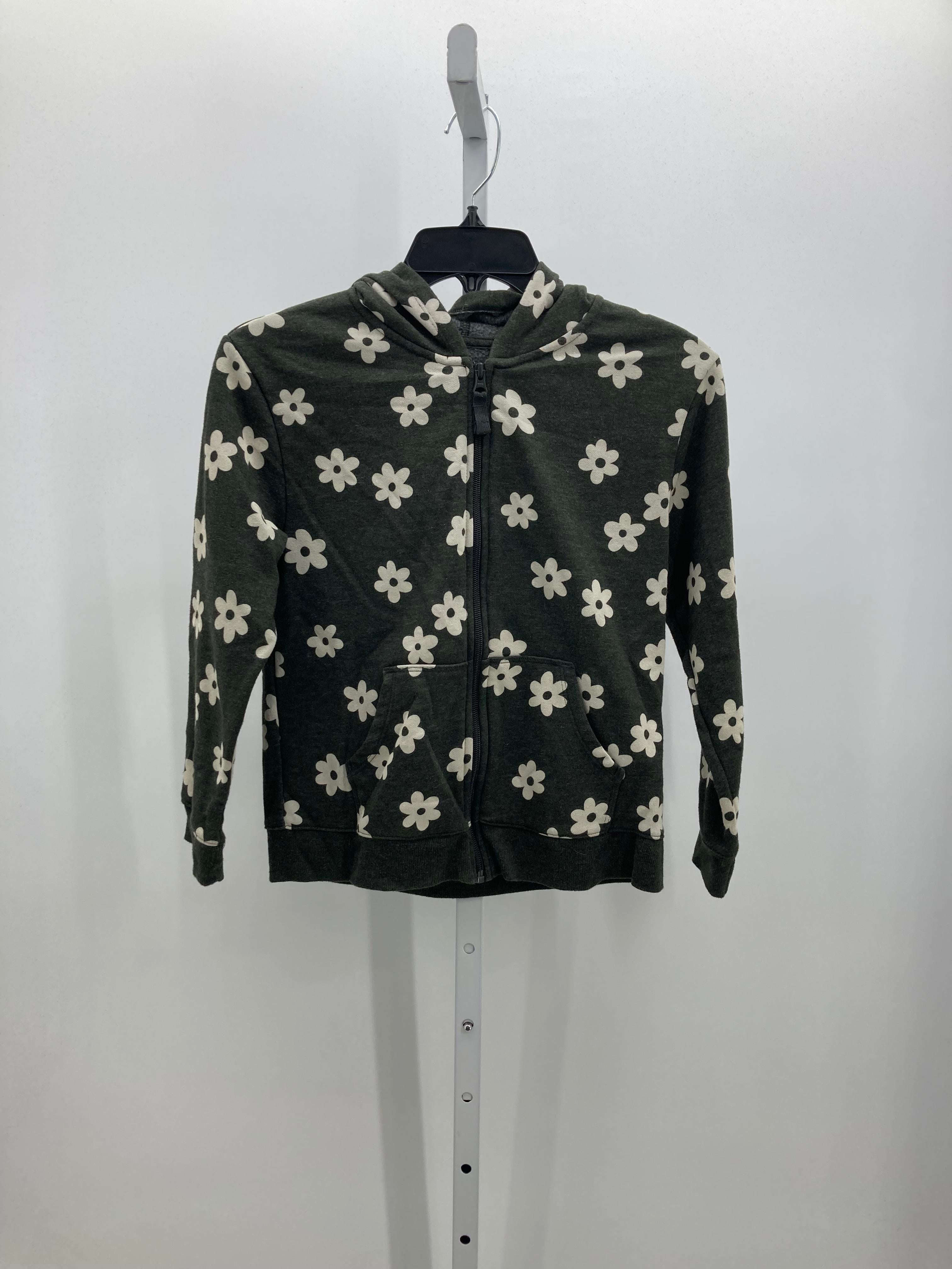 FLOWERS HOODED KNIT