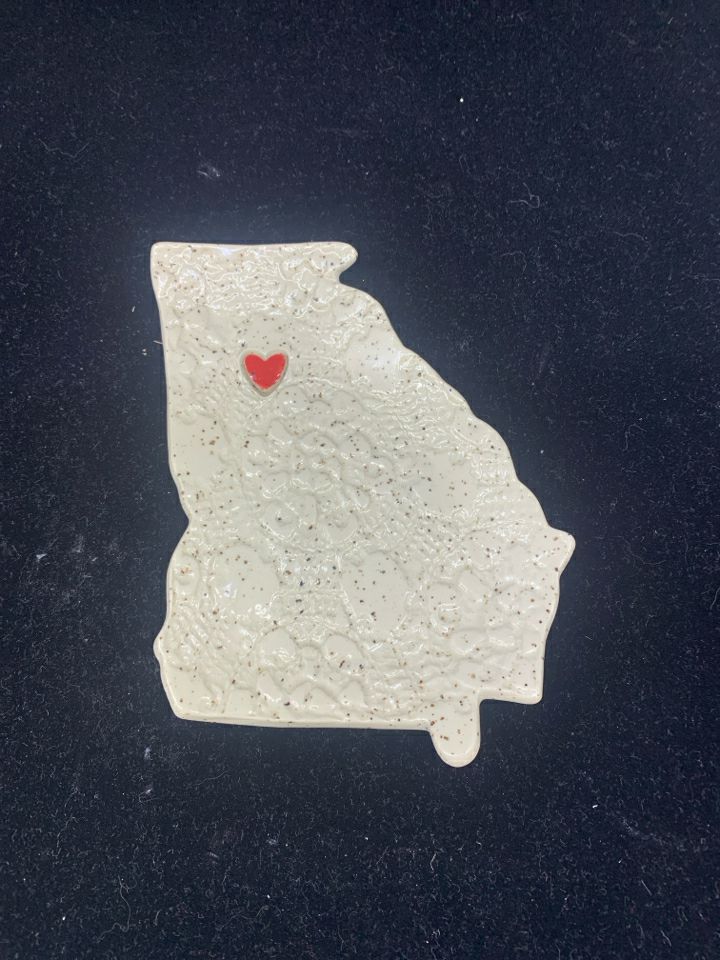 GEORGIA STATE CREAM TEXTURED CATCH ALL.
