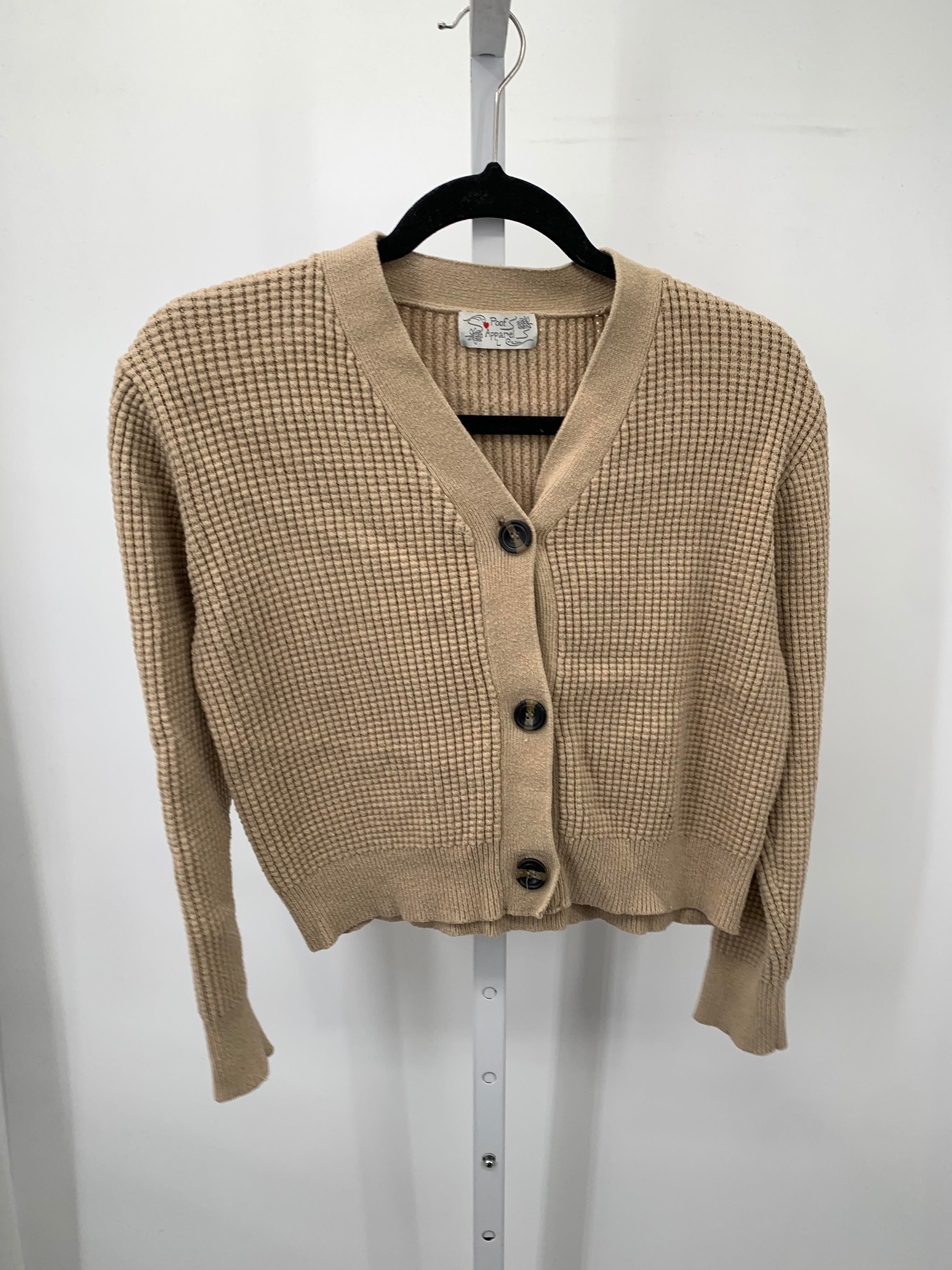 Poof Size Large Juniors Long Sleeve Sweater