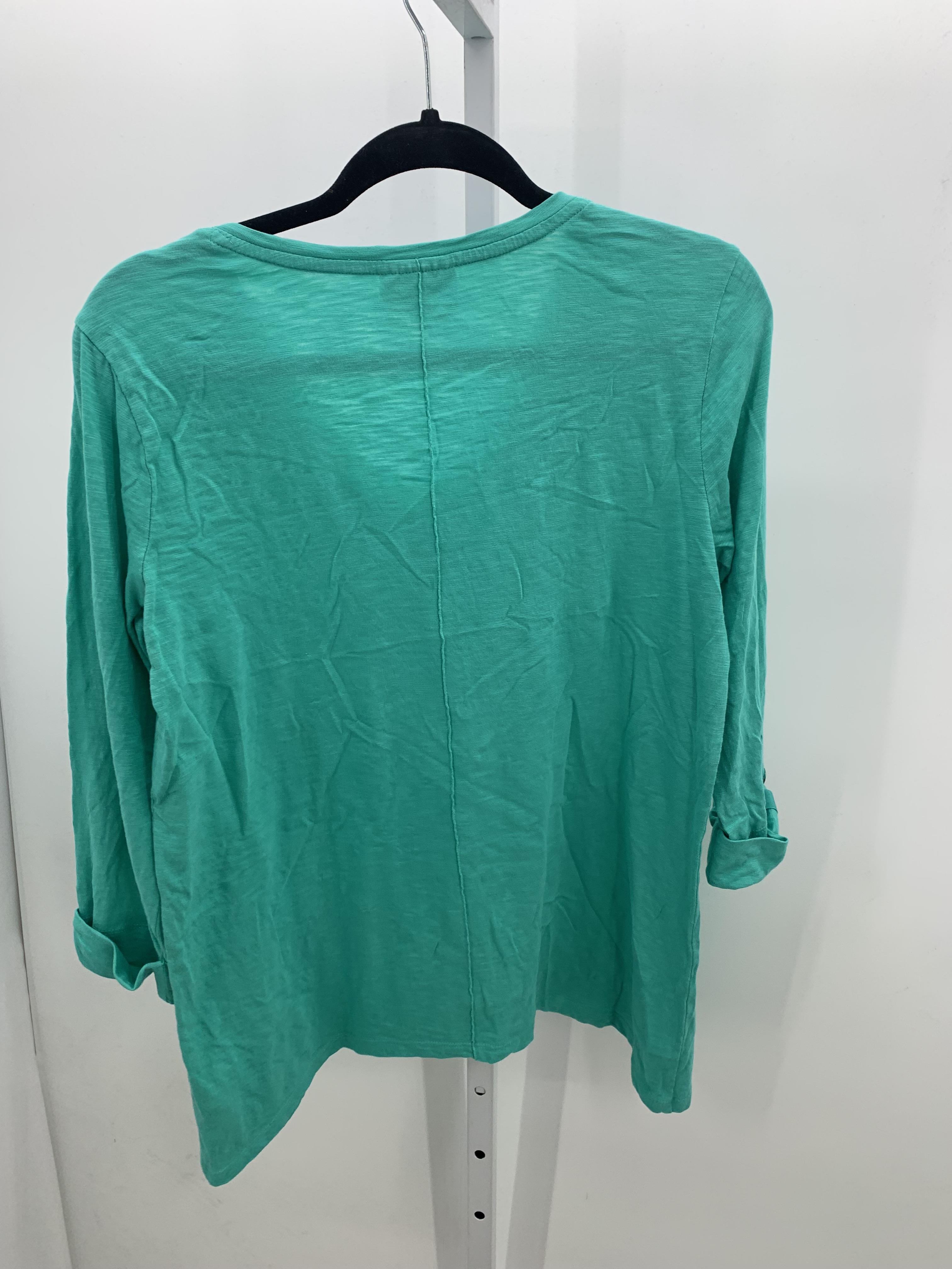 JM Collection Size Small Misses 3/4 Sleeve Shirt