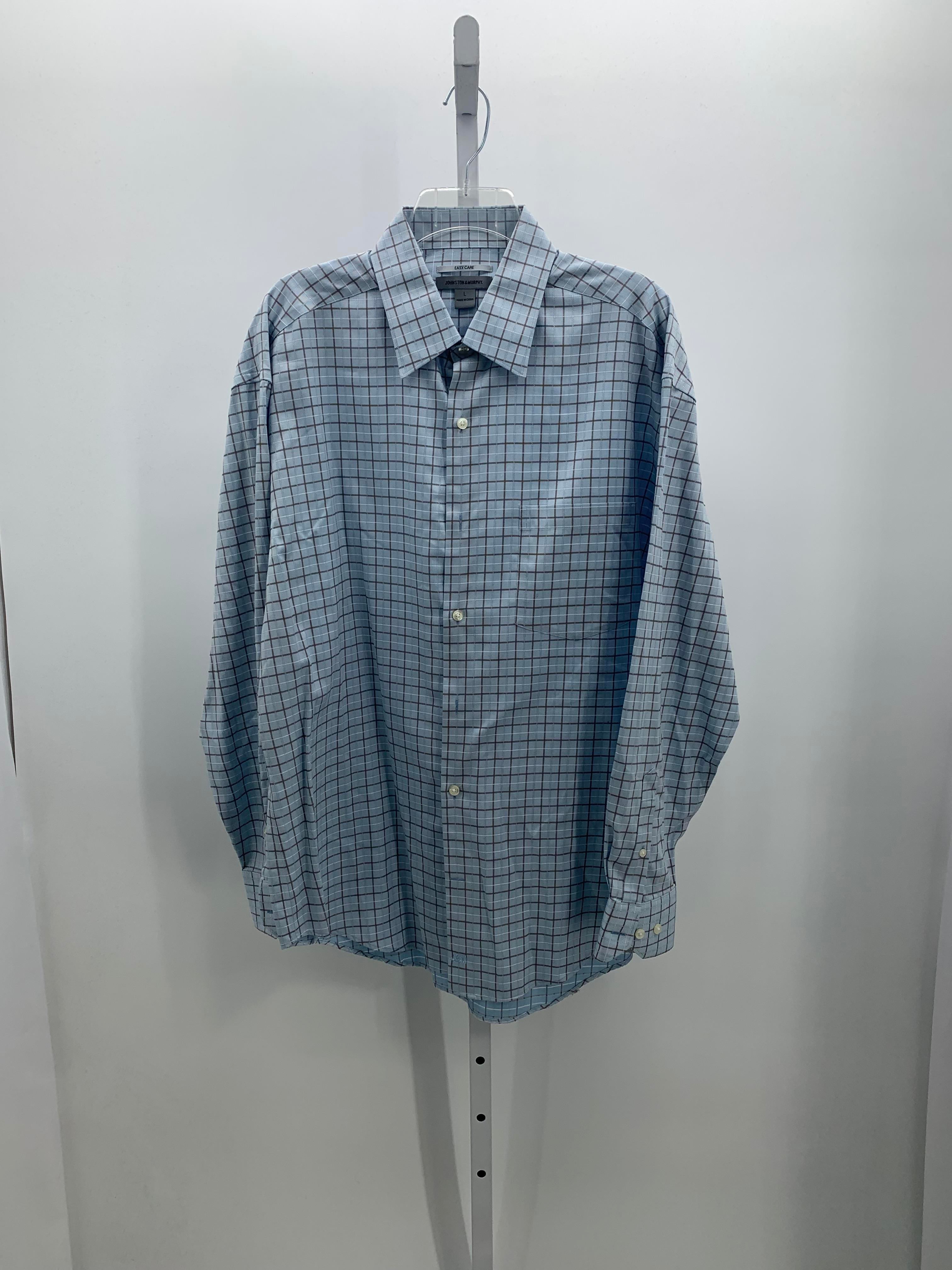 GREY PLAID EASY CARE BUTTON DOWN