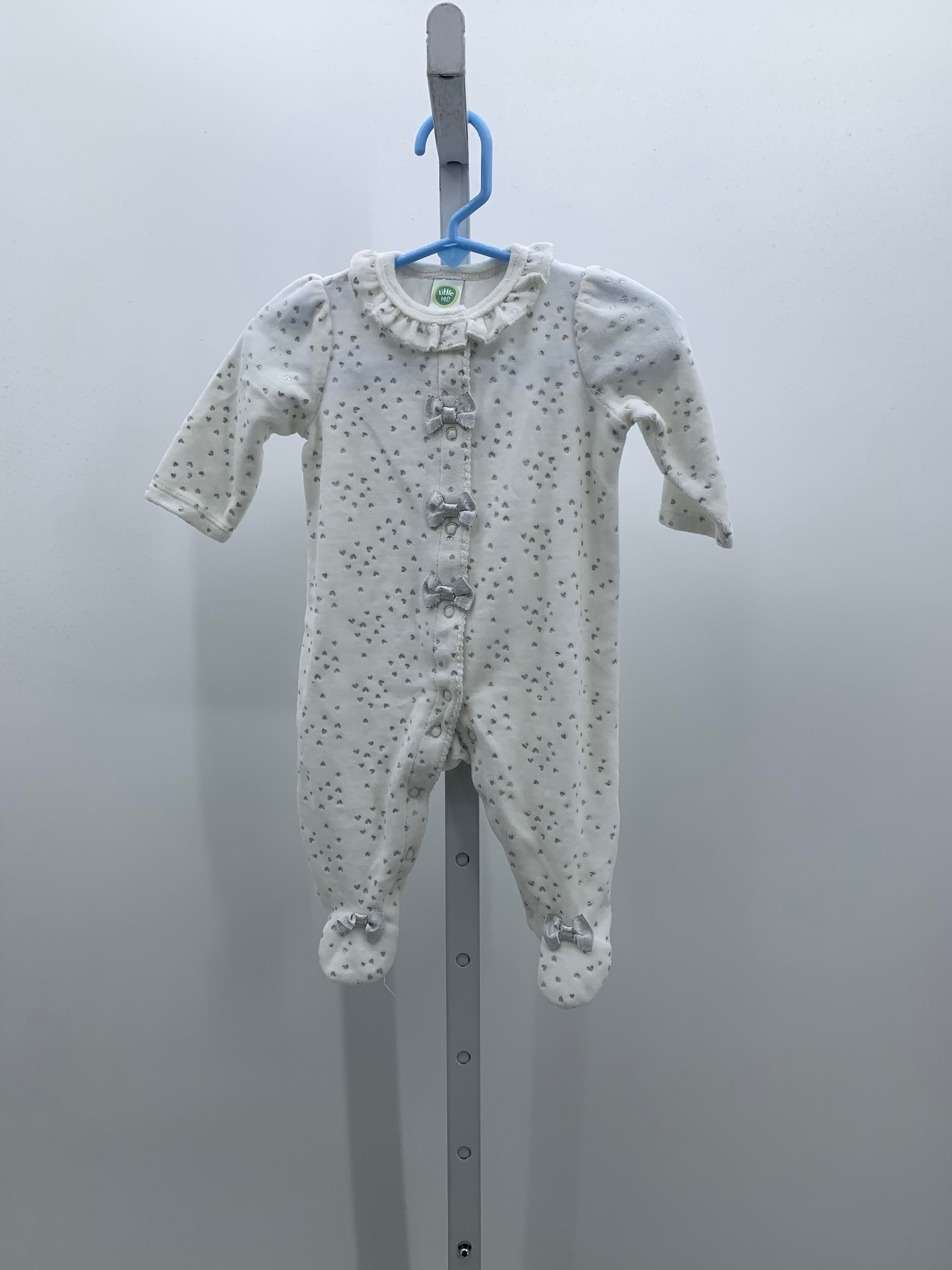 Little Me Size 3 Months Girls Long Slv. Romper