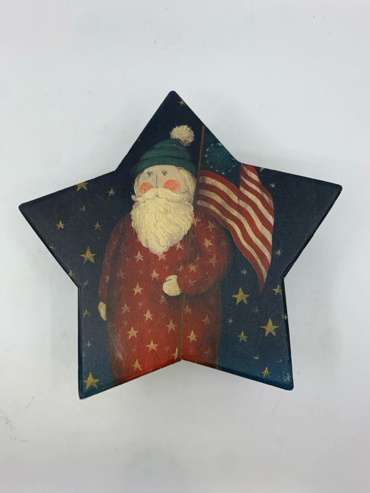 PRIMITIVE SANTA STAR GIFT BOX.