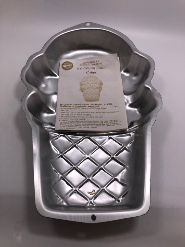 WILTON ICE CREAM CONE CAKE PAN.