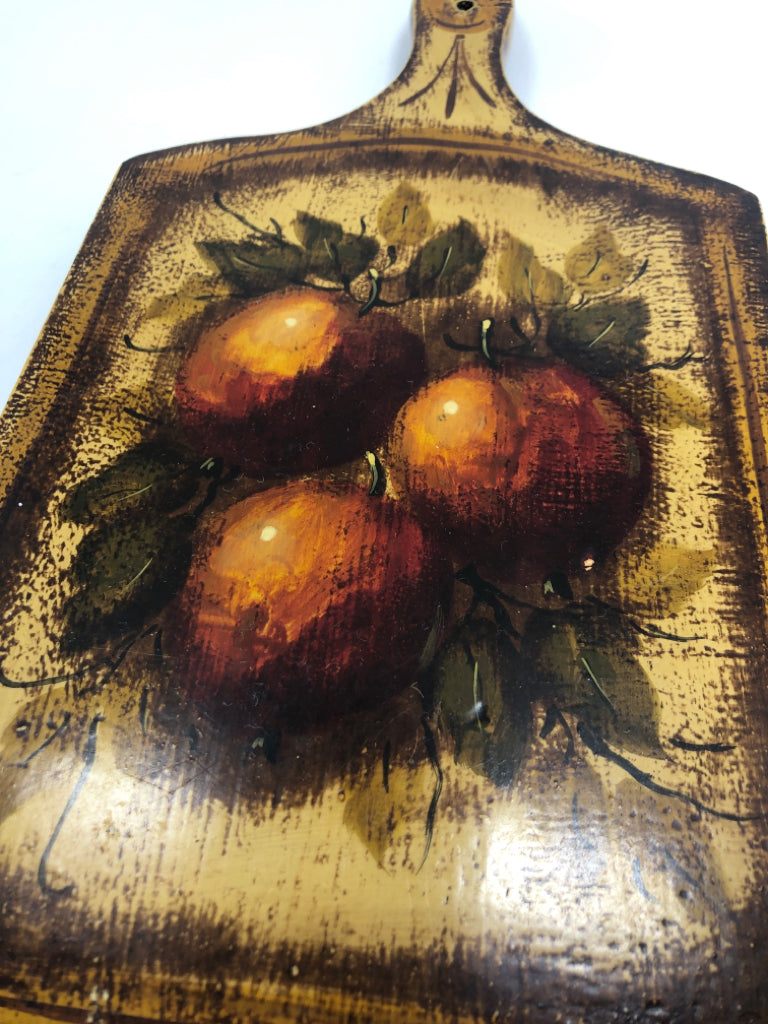 FRUIT PAINTED CUTTING BOARD DECOR.