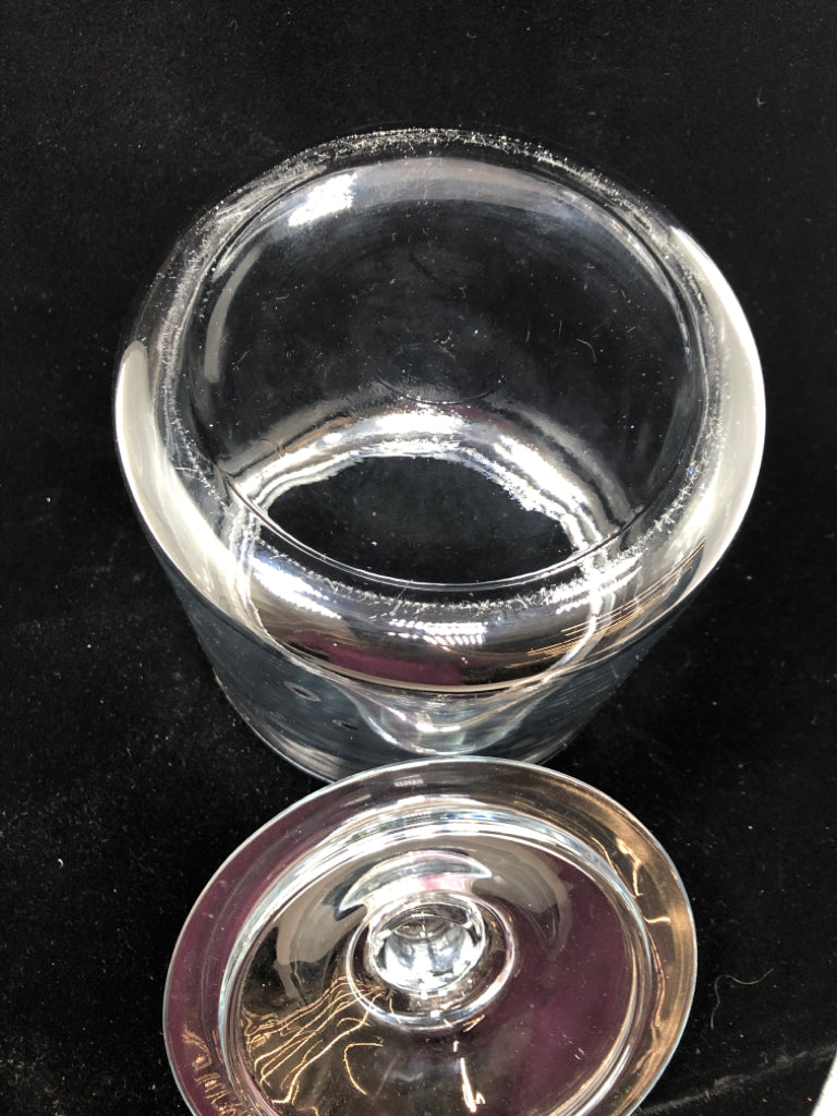 LG CLEAR GLASS CANISTER.