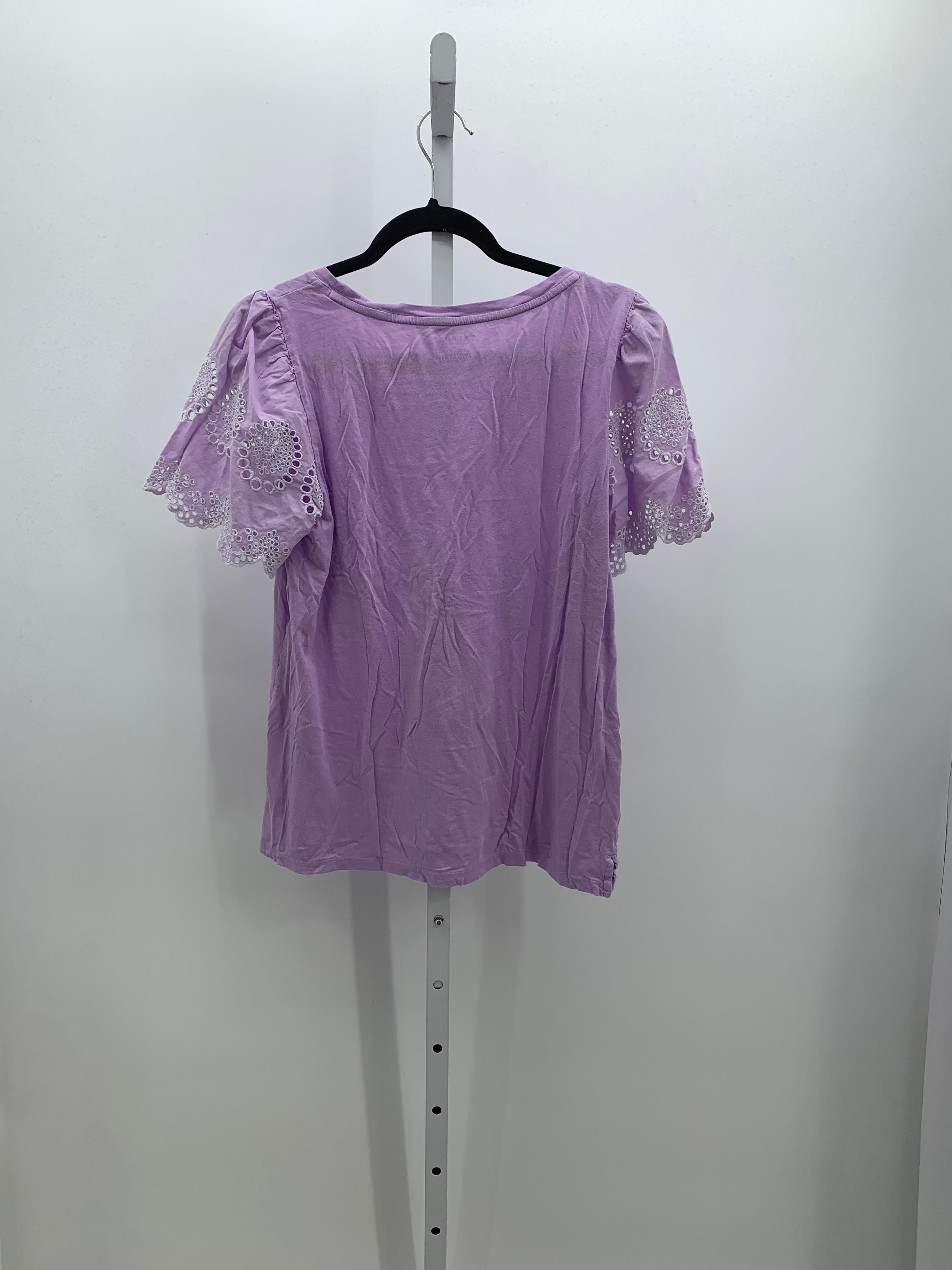 Talbots Size Medium Misses Short Sleeve Shirt