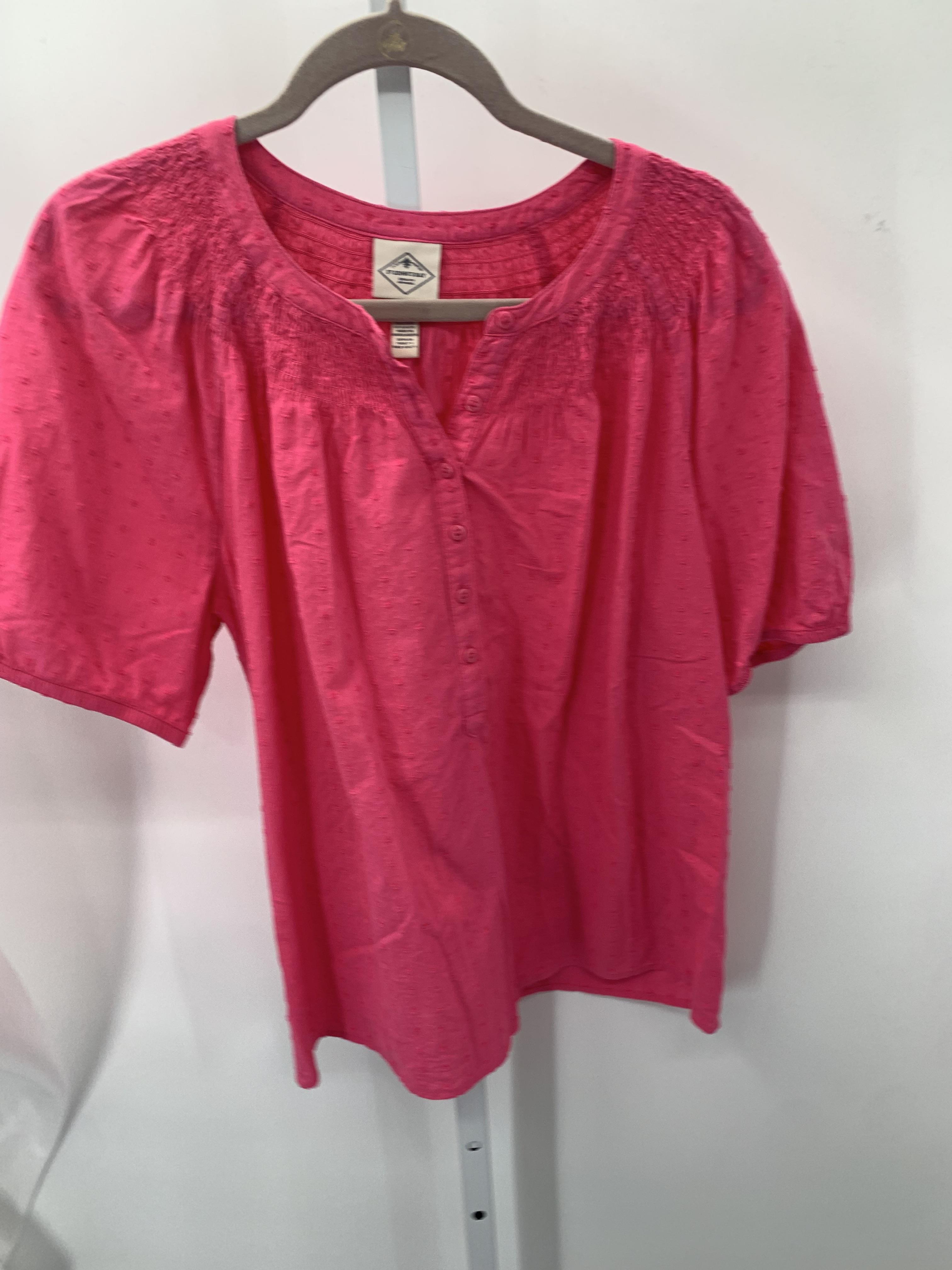 St. Johns Bay Size Extra Large Misses Short Sleeve Shirt