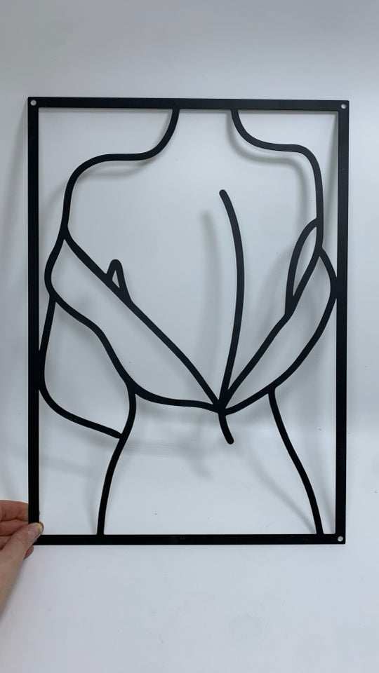 METAL BACK OUTLINE WALL ART.