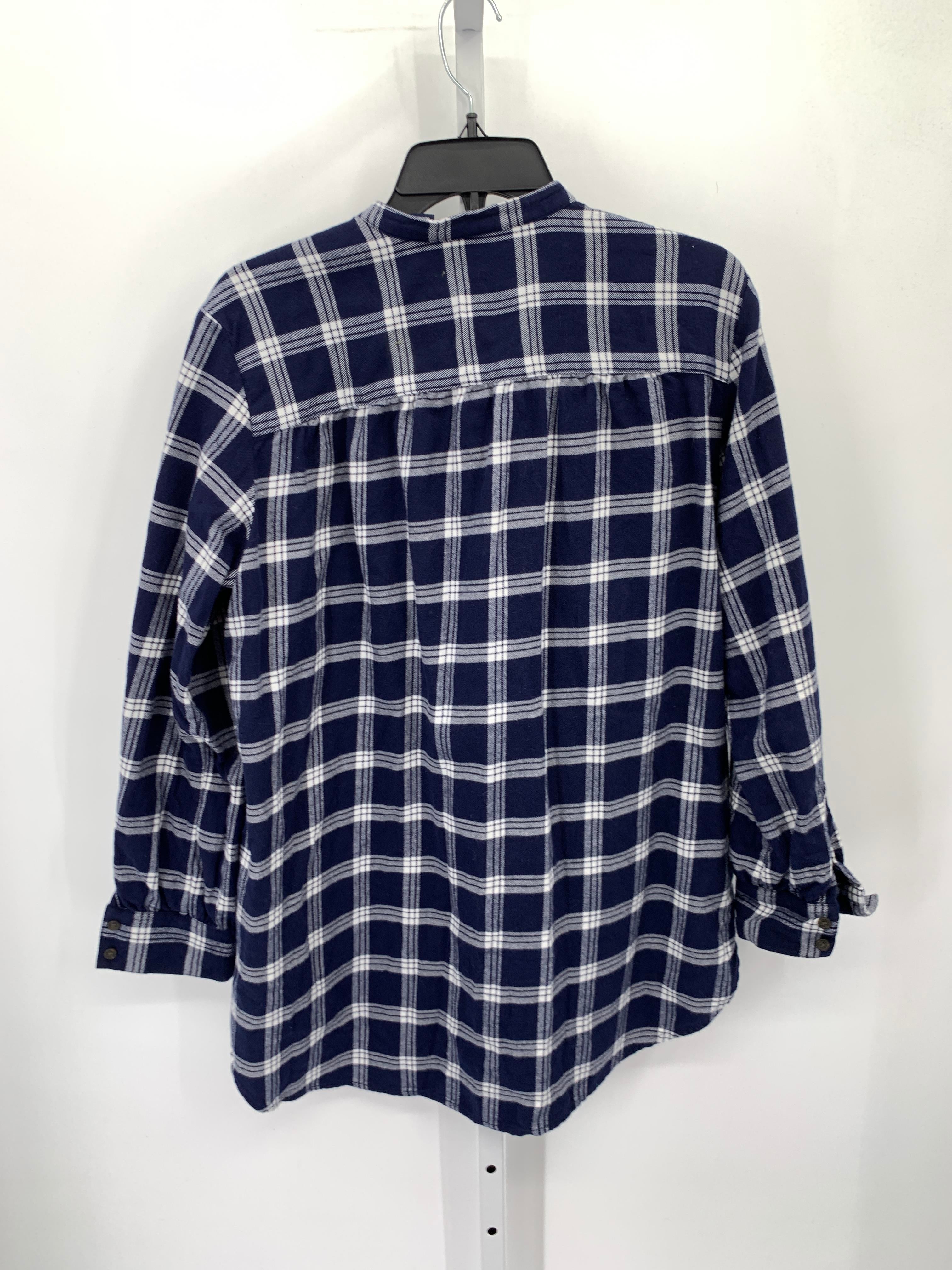 Lands End Size Large Misses Long Sleeve Shirt