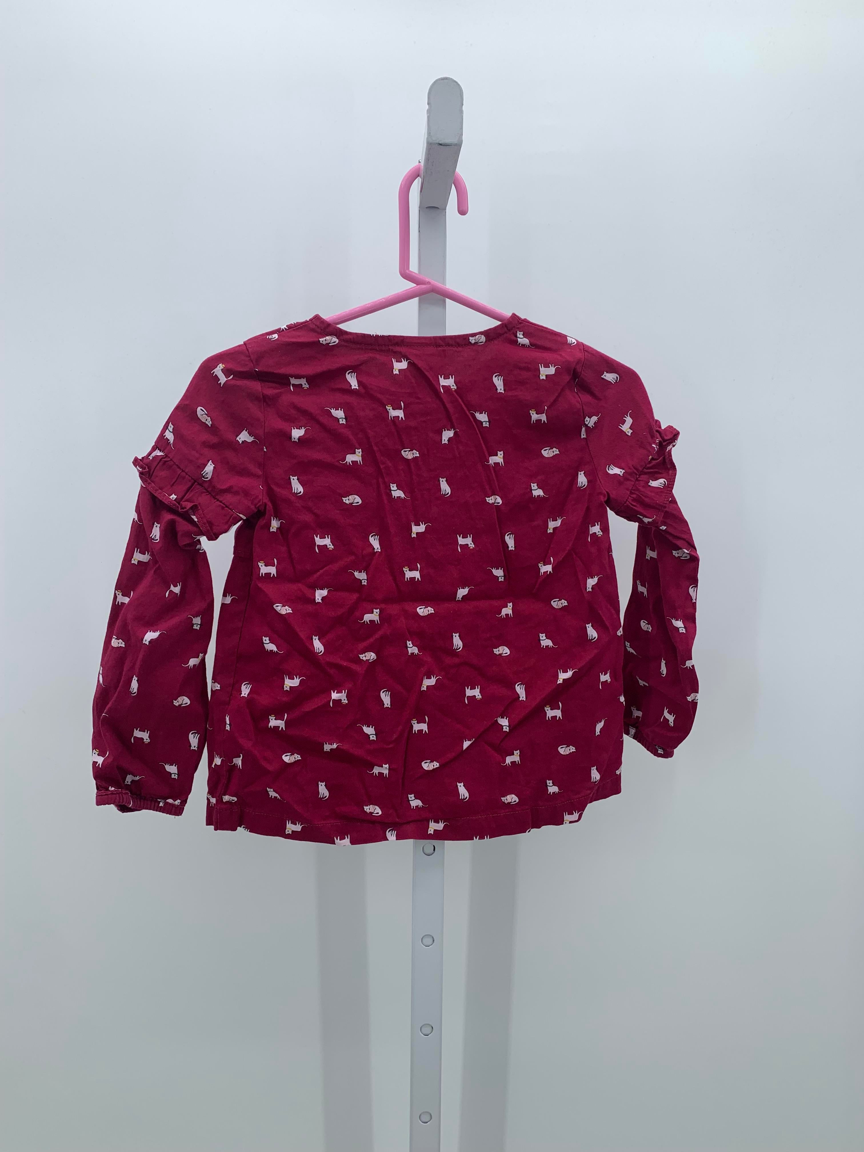 Carters Size 5T Girls Long Sleeve Shirt