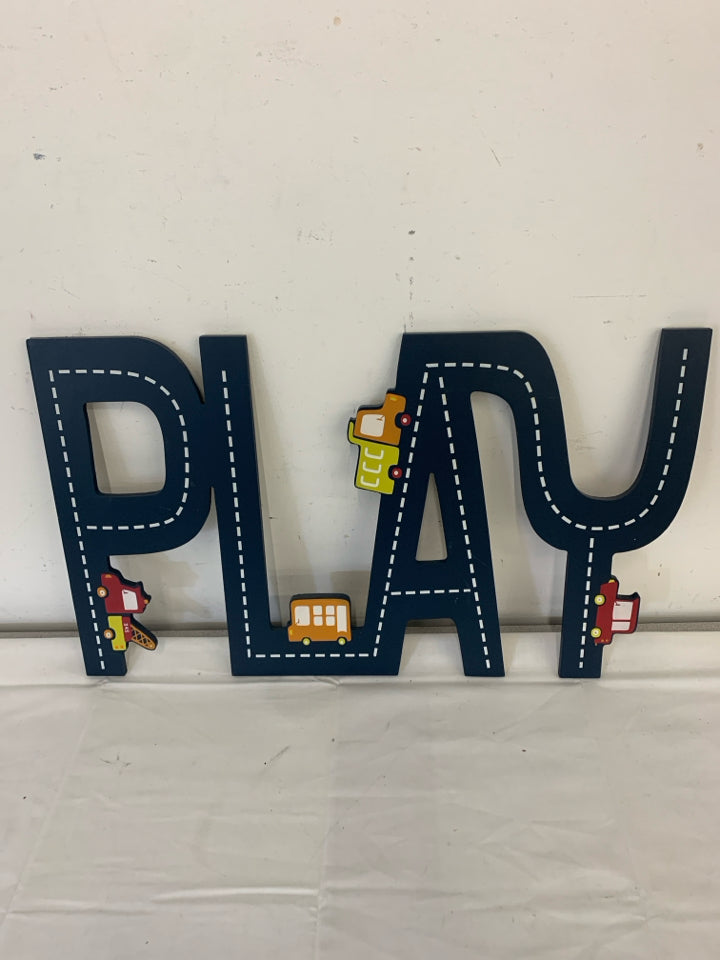 NAVY BLUE PLAY WALL HANGING.