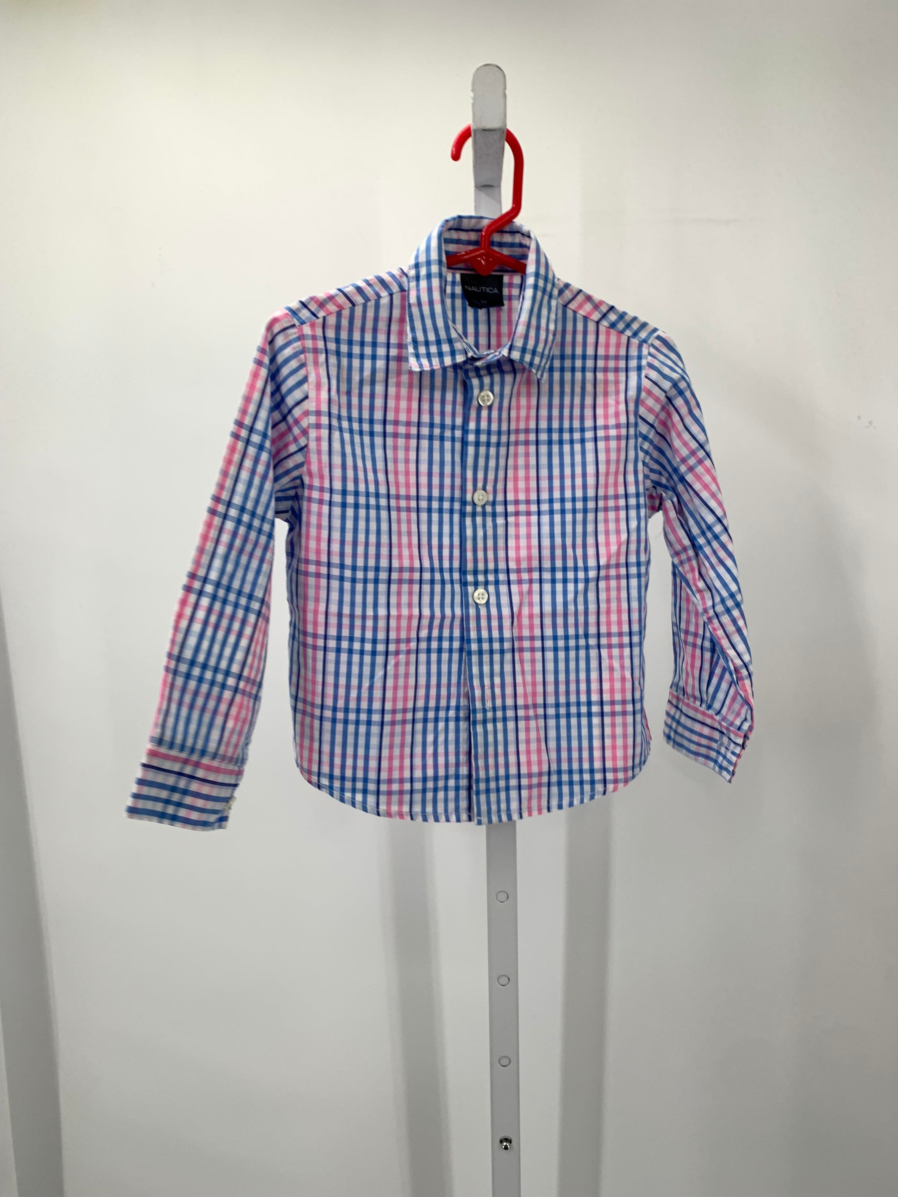 WHITE PINK PLAID BTN DOWN