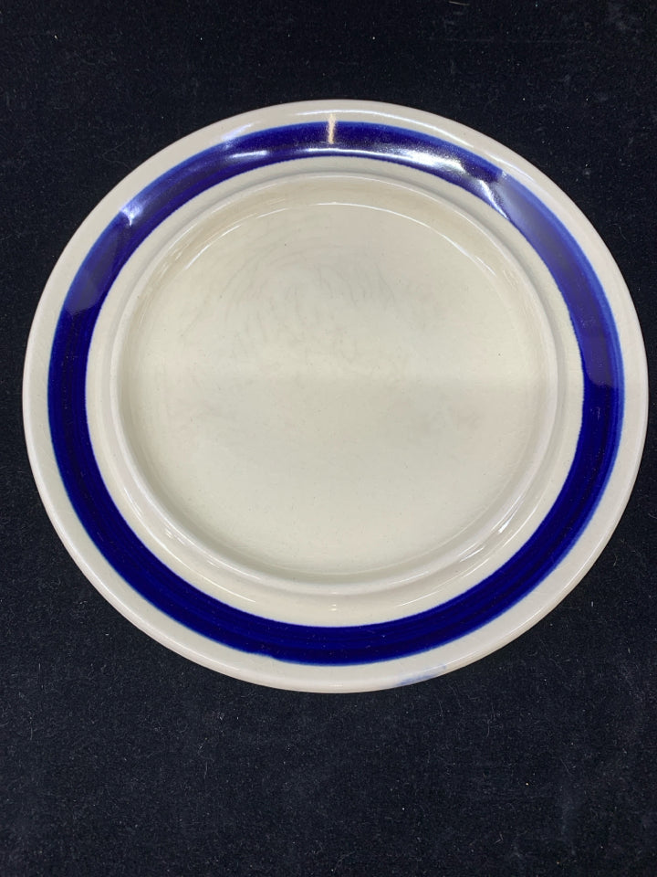 2 PC POLISH POTTERY LARGE CHEESE LADY.