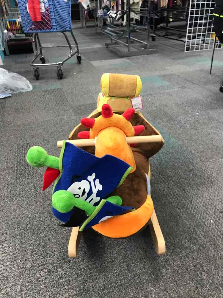 Rockabye Ahoy Doggie Pirate Ship Rocker