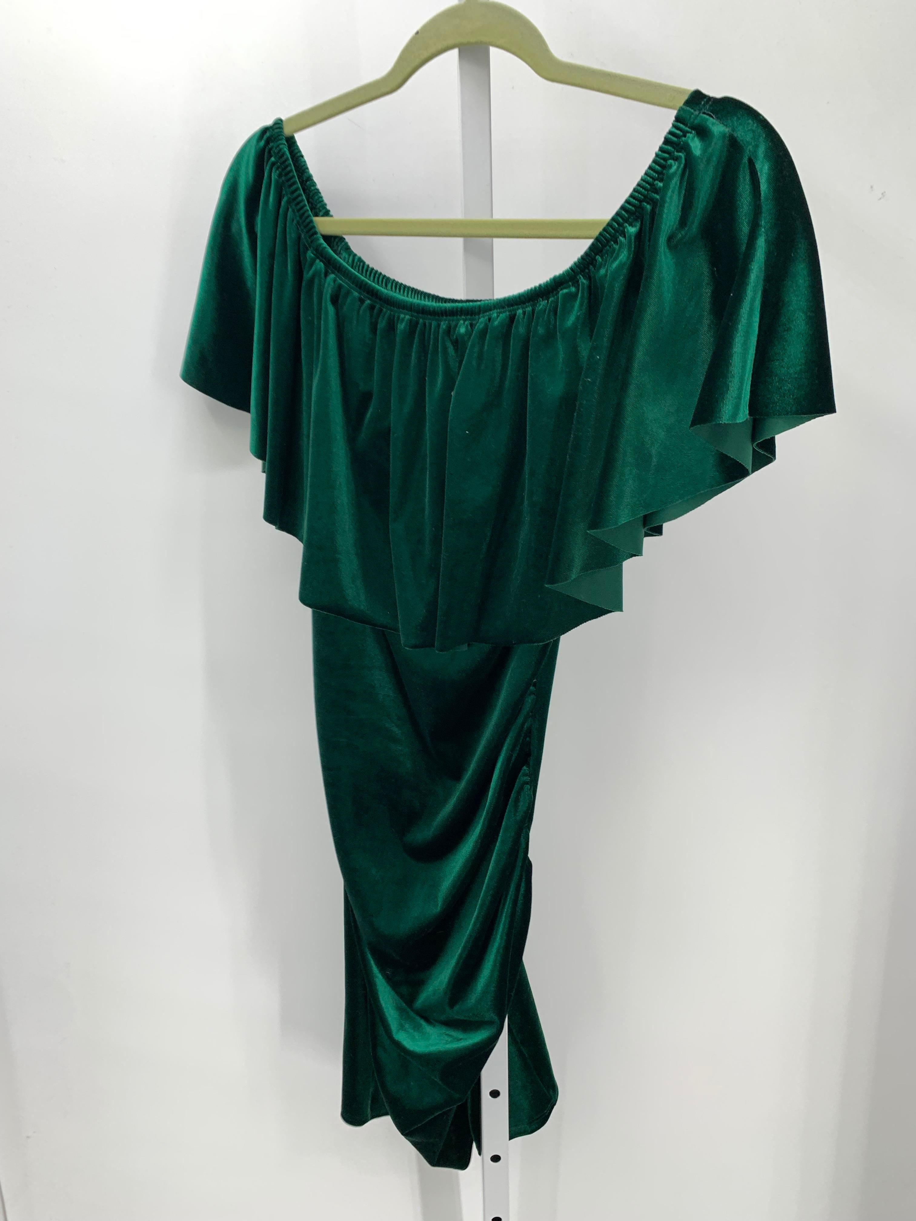 Green Size Small Maternity Short Sleeve Dress
