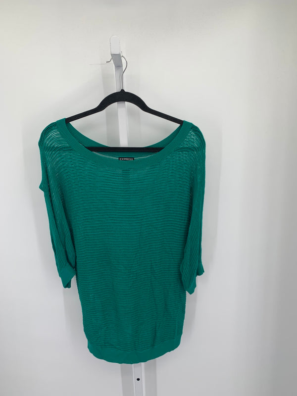 Express Size Medium Misses Short Slv Sweater