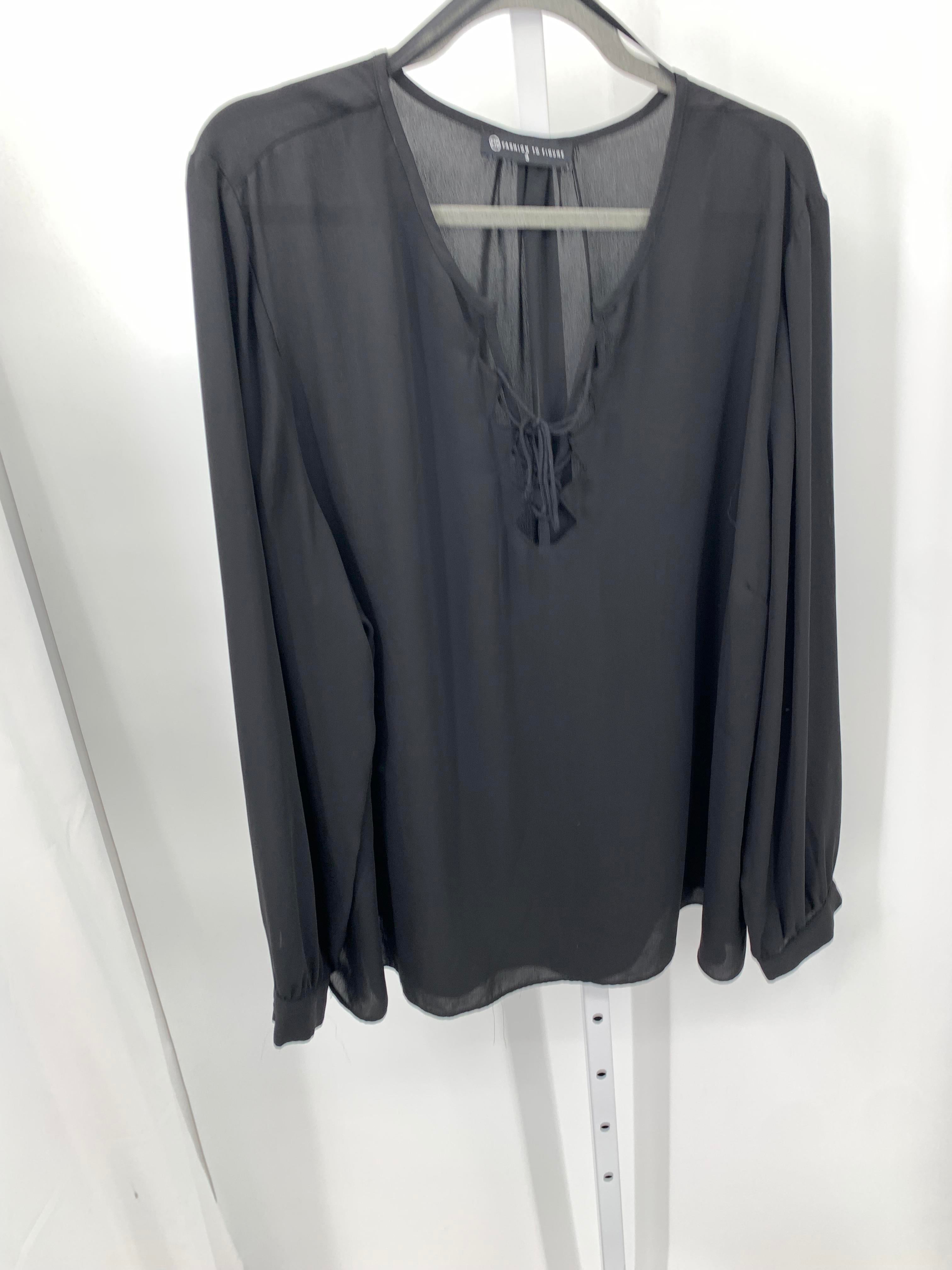 Size 3X Womens Long Sleeve Shirt