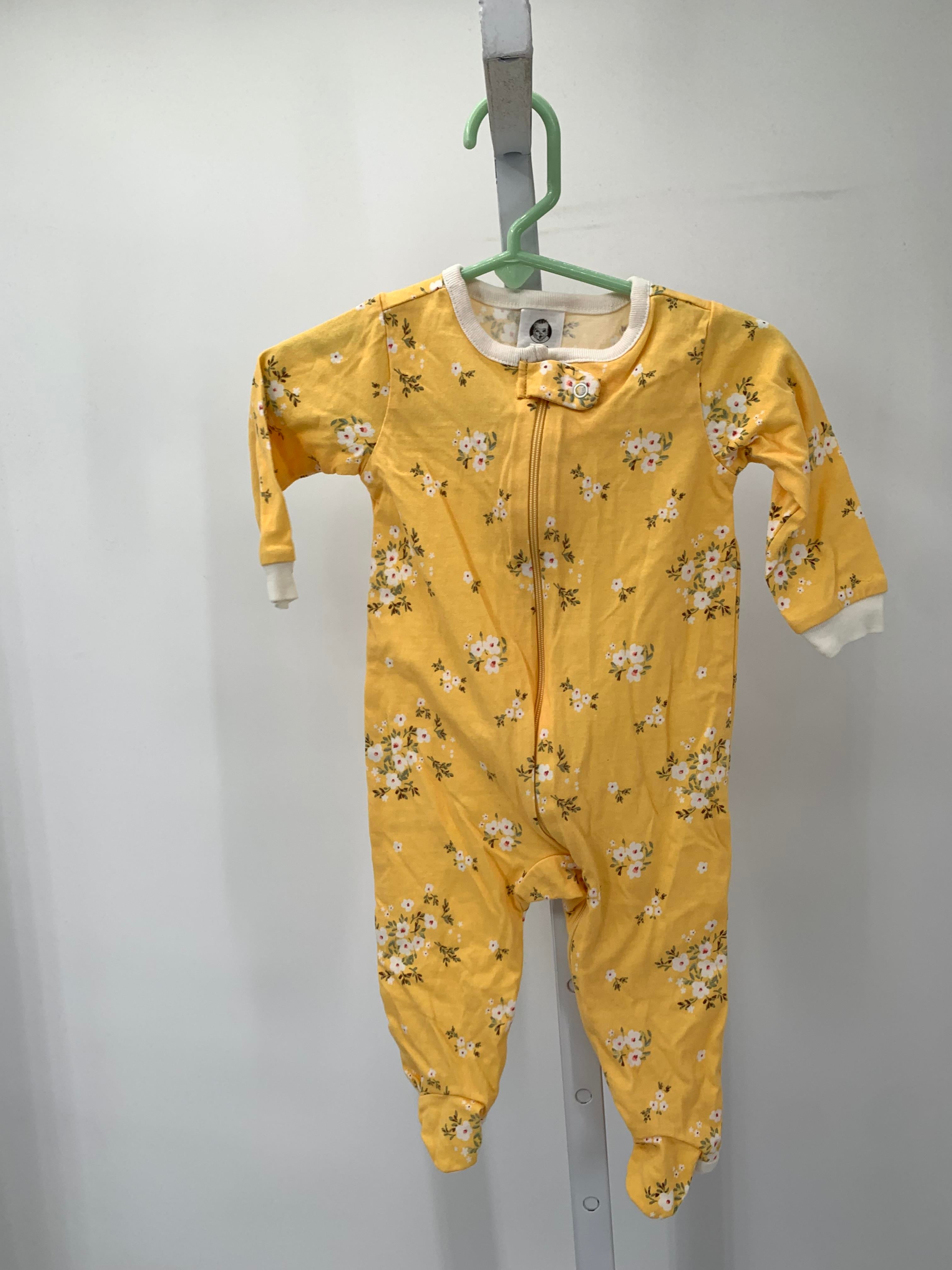 Gerber Size 3-6 Months Girls Long Slv. Romper