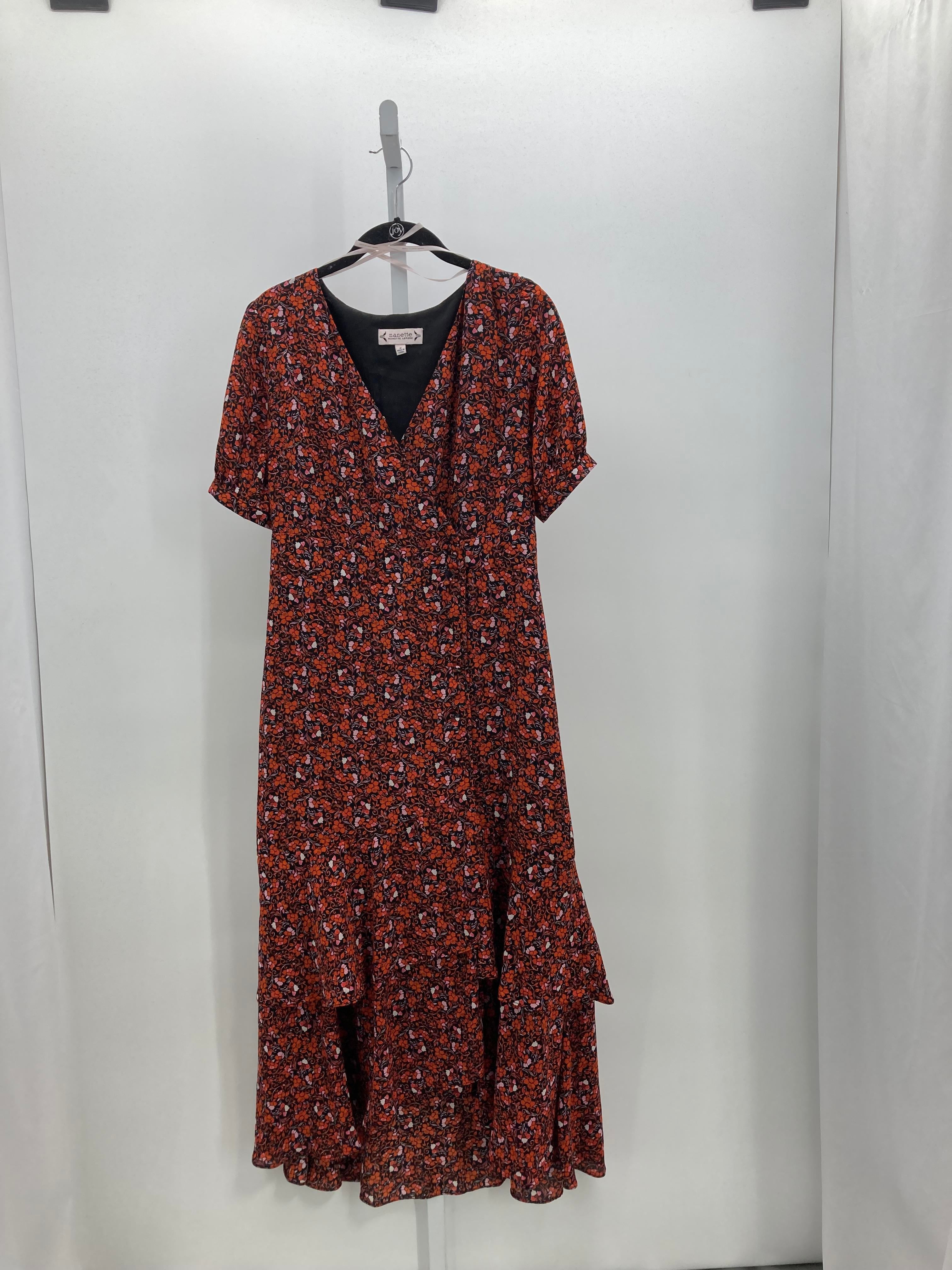 Nannette Size 8 Misses Short Sleeve Dress